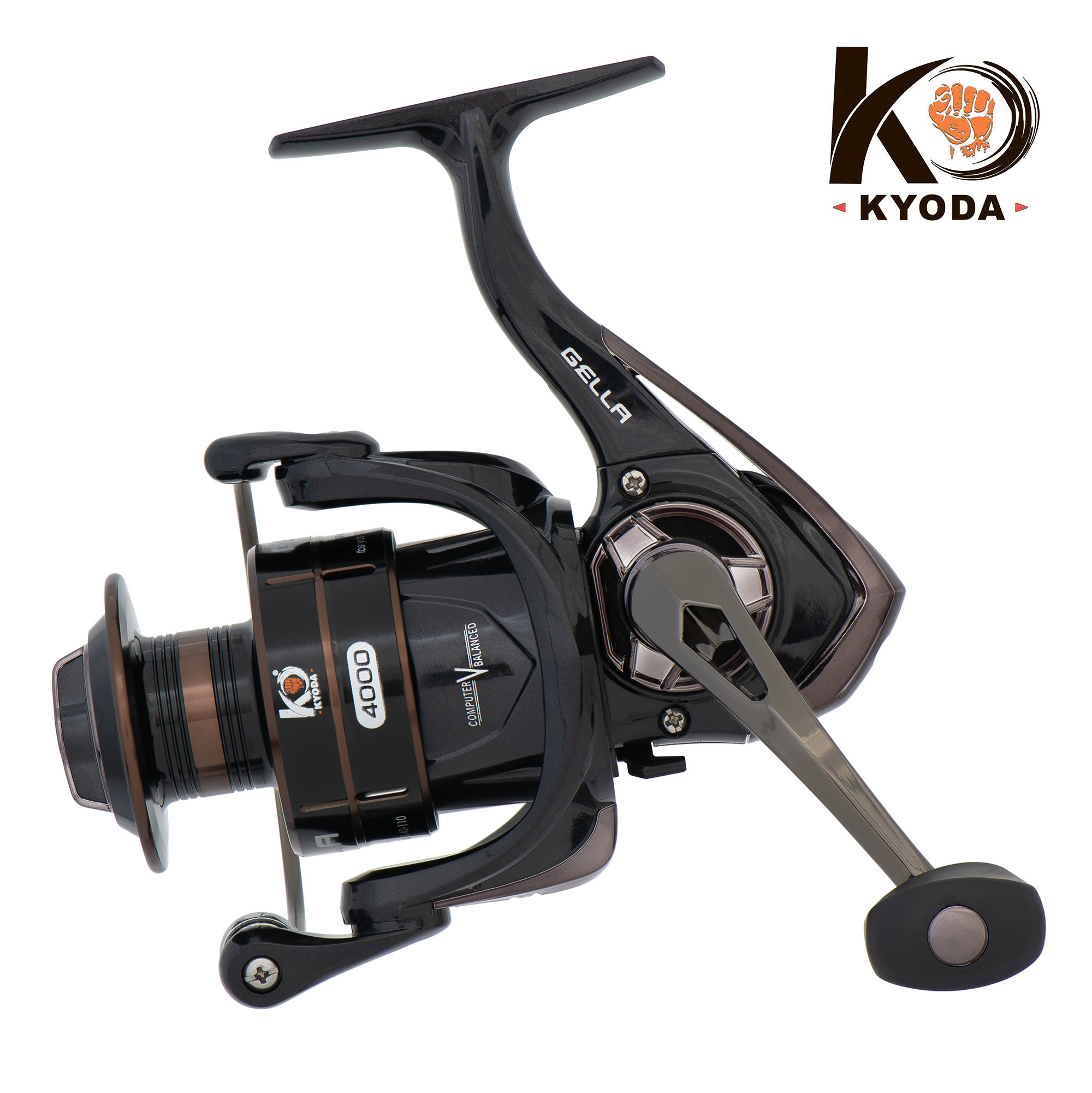 Катушка KYODA "GELLA" 4000, 10+1 подшипн., передний фрикцион, запасная шпуля