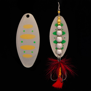 Блесна KYODA  в индивидуальной упаковке, вращающаяся, размер 3, вес 19,0 гр, цвет 005