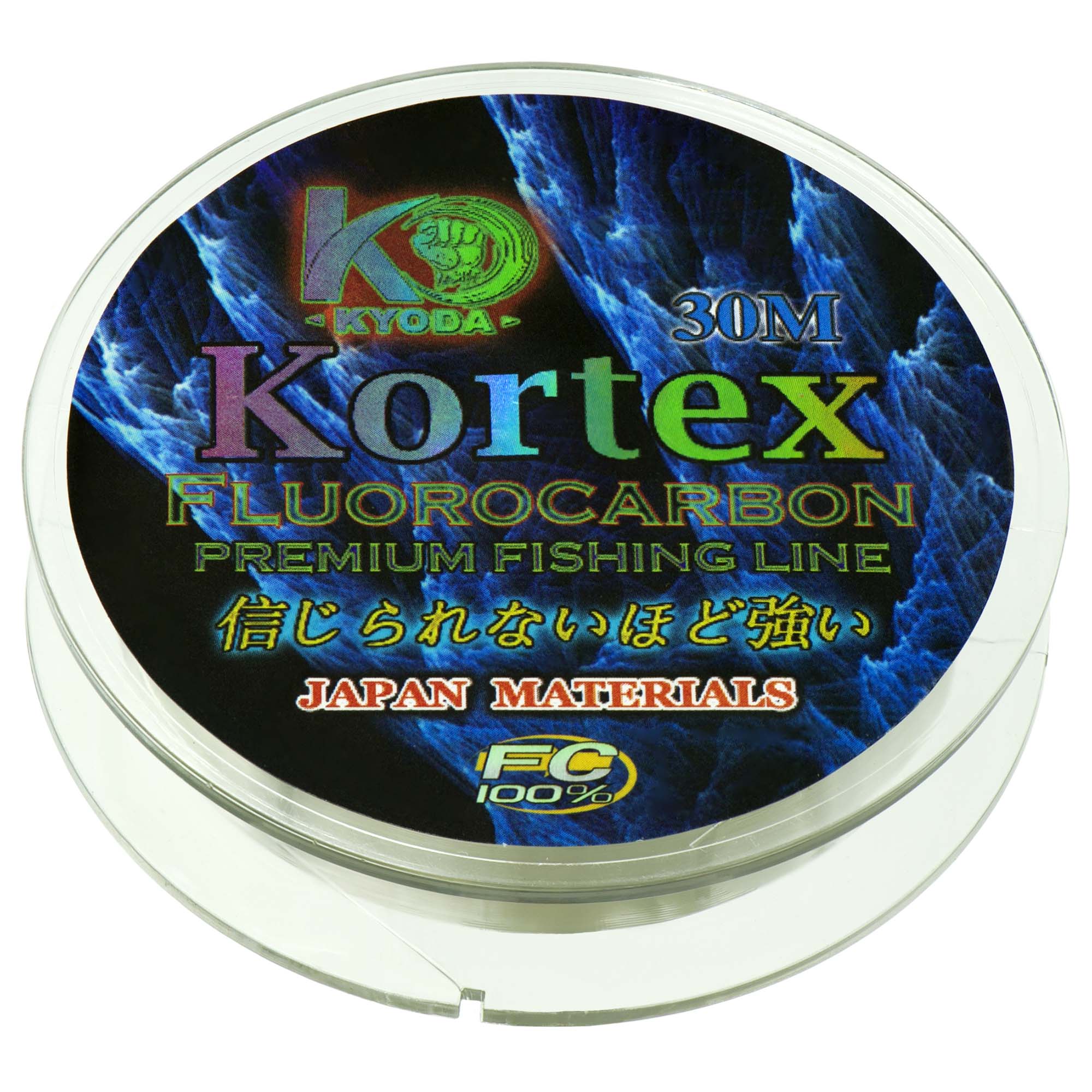 Kortex флюорокарбон d-0,10 мм, L-30 м, разрывная нагрузка 1,15 кг (6 шт/упак)