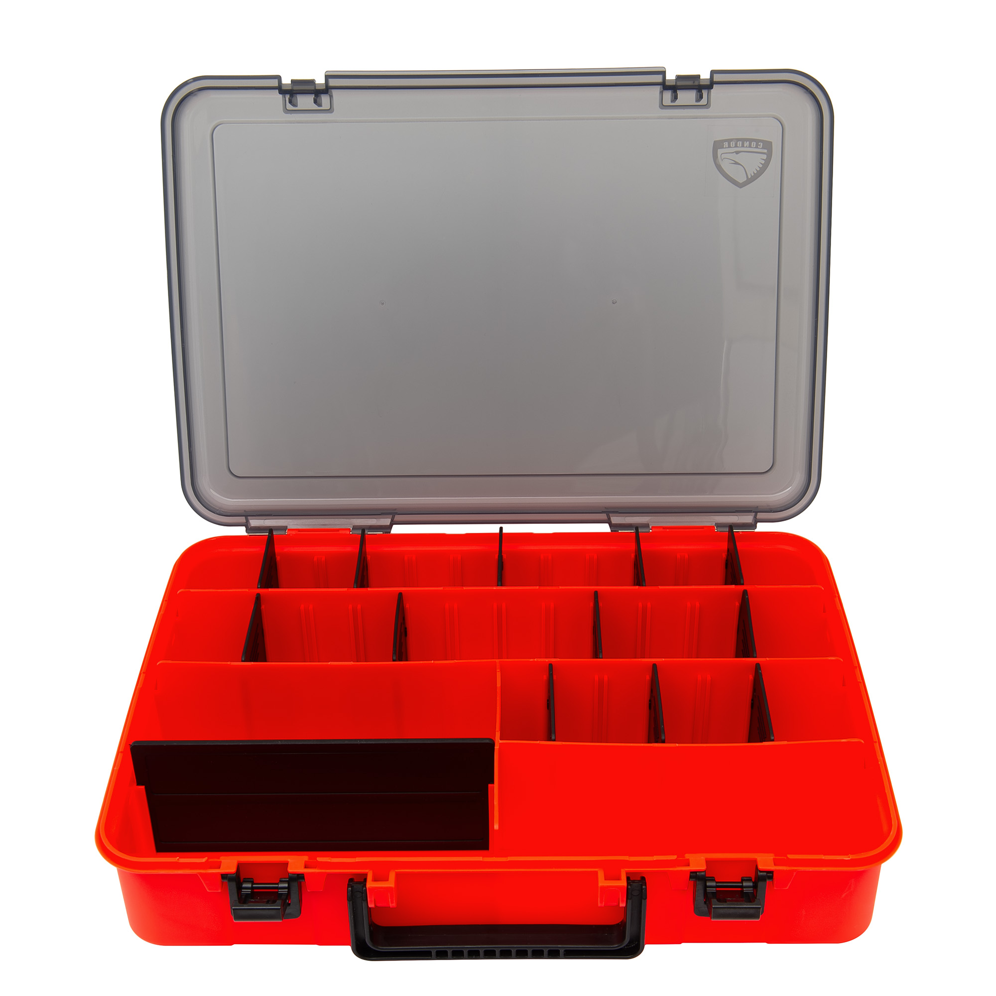 Кейс двусторонний, красный (380х260х80 мм) Кейс двусторонний, красный (380х260х80 мм)