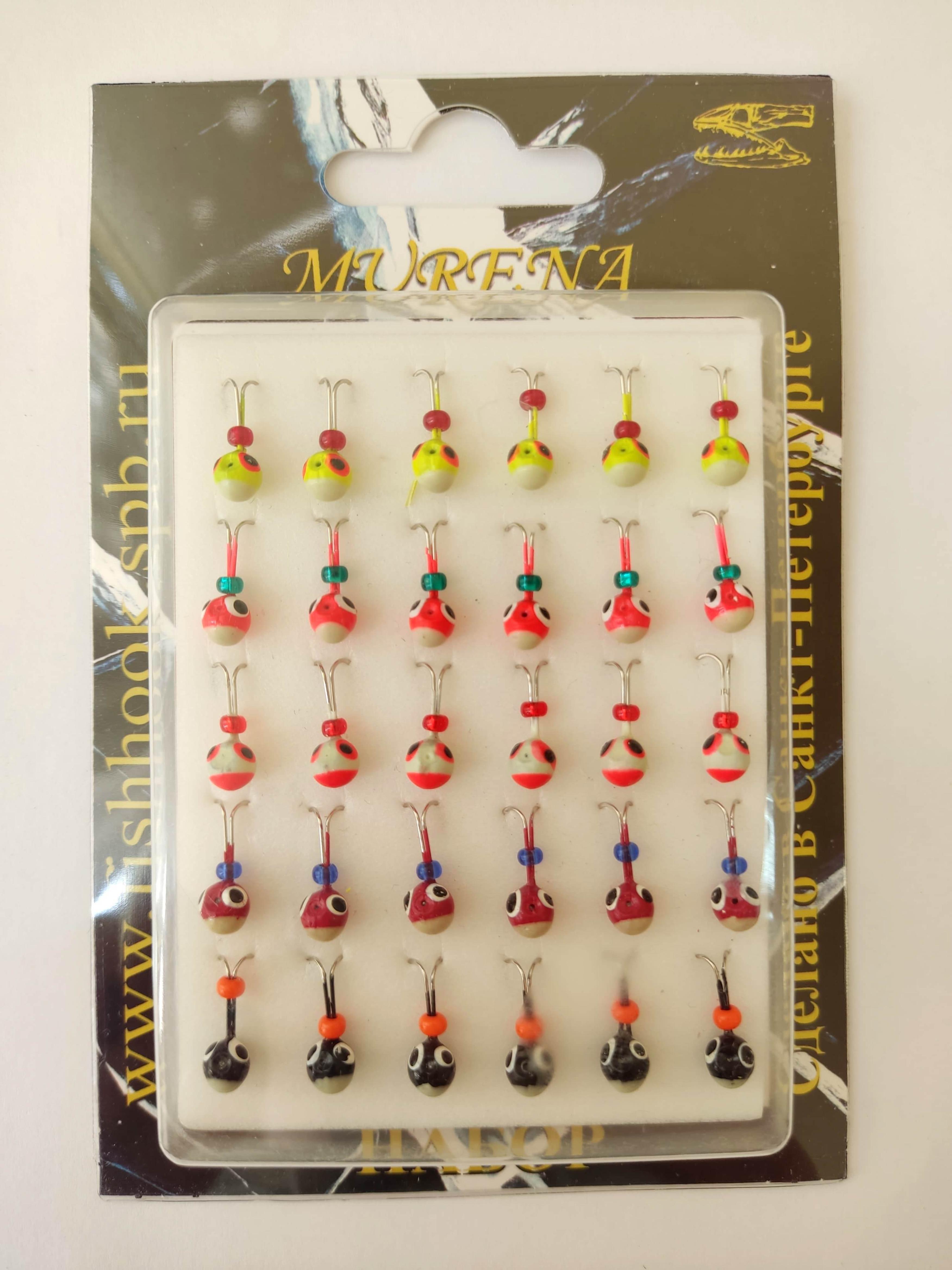 Мормышка "КОЗА" Ш.О.-5 КРАШ. набор (уп.30)