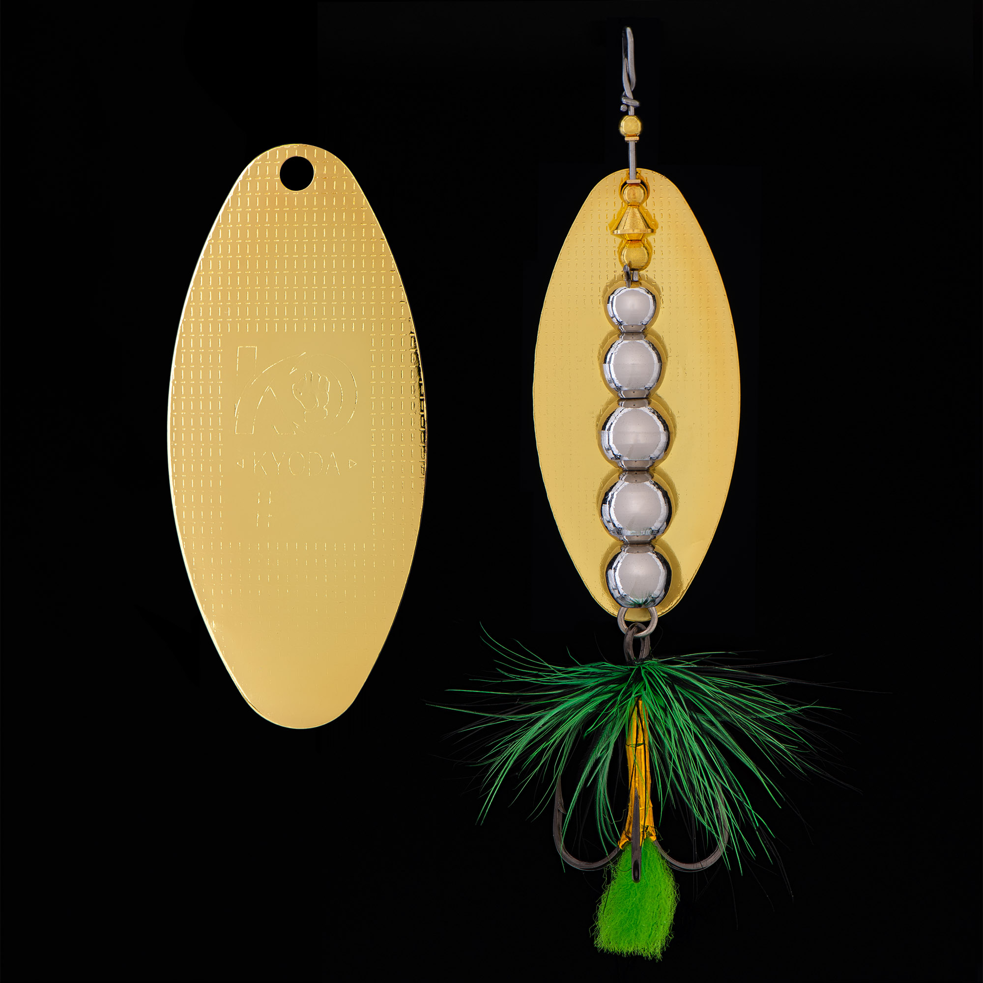 Блесна KYODA  в индивидуальной упаковке, вращающаяся, размер 4, вес 25,0 гр, цвет 116