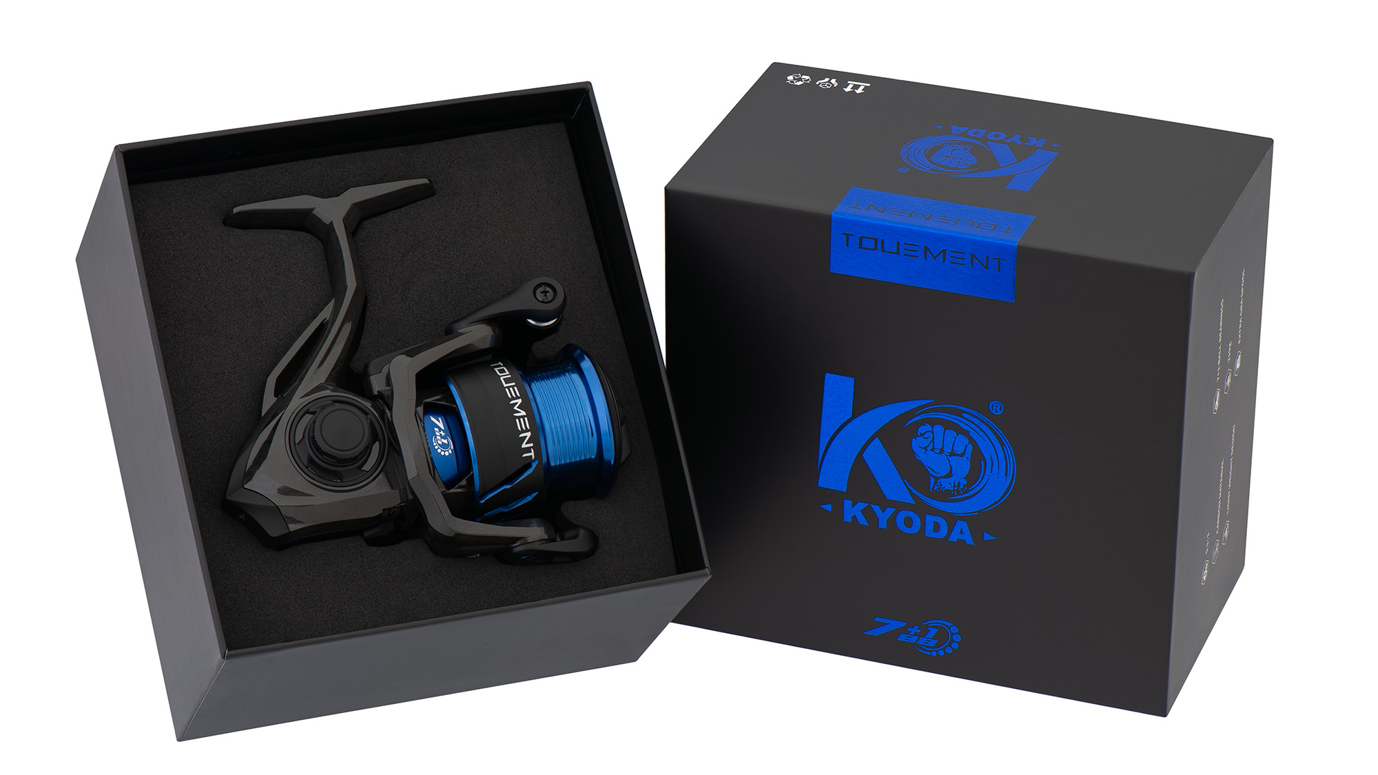 Катушка KYODA "TOURMENT" 1000, 7+1 подшипн., передний фрикцион, запасная шпуля, вес 191 гр, 5,1:1 Катушка KYODA "TOURMENT" 1000, 7+1 подшипн., передний фрикцион, запасная шпуля, вес 191 гр, 5,1:1