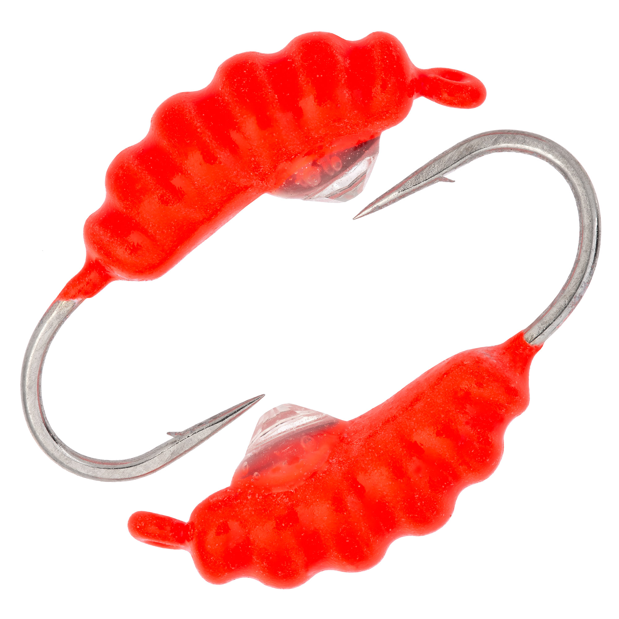 Опарыш размер 9 (3,5) мм, вес 0,8 гр, цвет красный с камнем /10 шт/