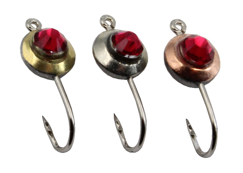 Мормышка паяная  ТИП-32 глаз с камнем ф-7 мм, крючок Mustad /45 шт/