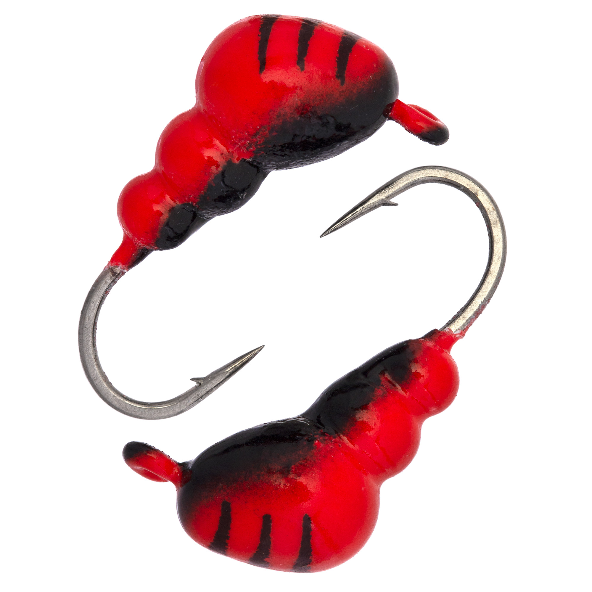 Муравей с ушком d 4,0 мм, вес 0,7 гр, черный с полосками+красный /10 шт/