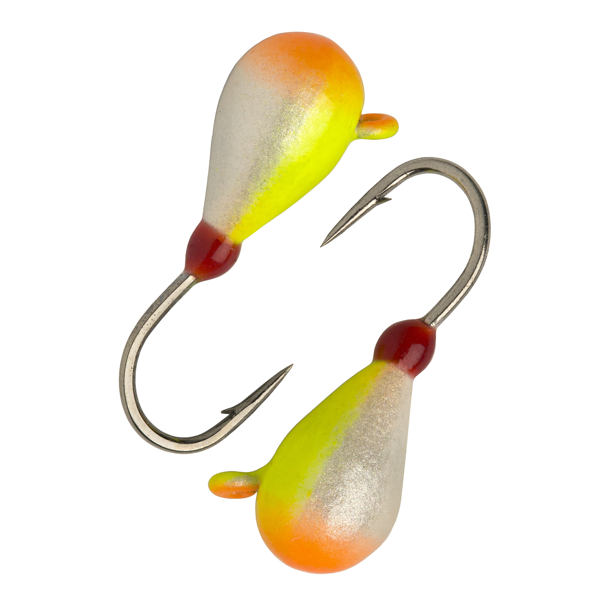 Капля с ушком d 4,0 мм, вес 1,1 гр, окраска желтая-перламутровая+оранжевая /10 шт/