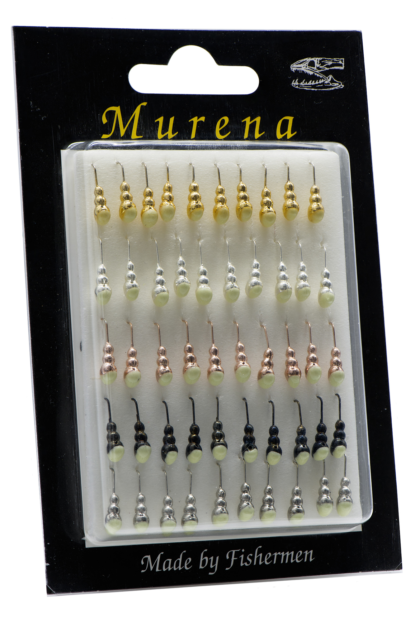 Мормышка особая  муравей с отв. диам. 5/1 с фосф пяткой набор (уп.50шт)