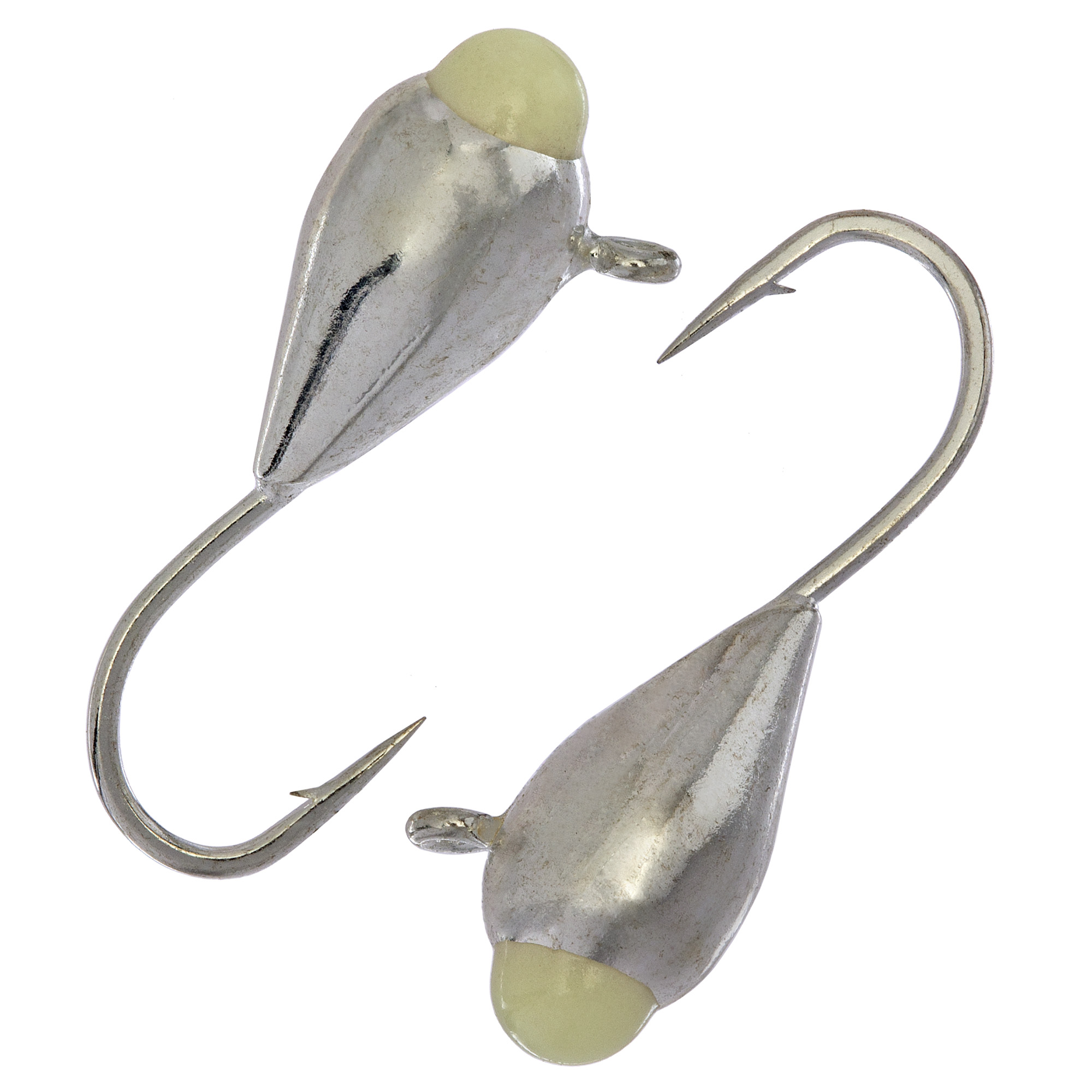 Капля с ушком d 4,0 мм, вес 1,1 гр, серебро с фосфорной каплей /10 шт/