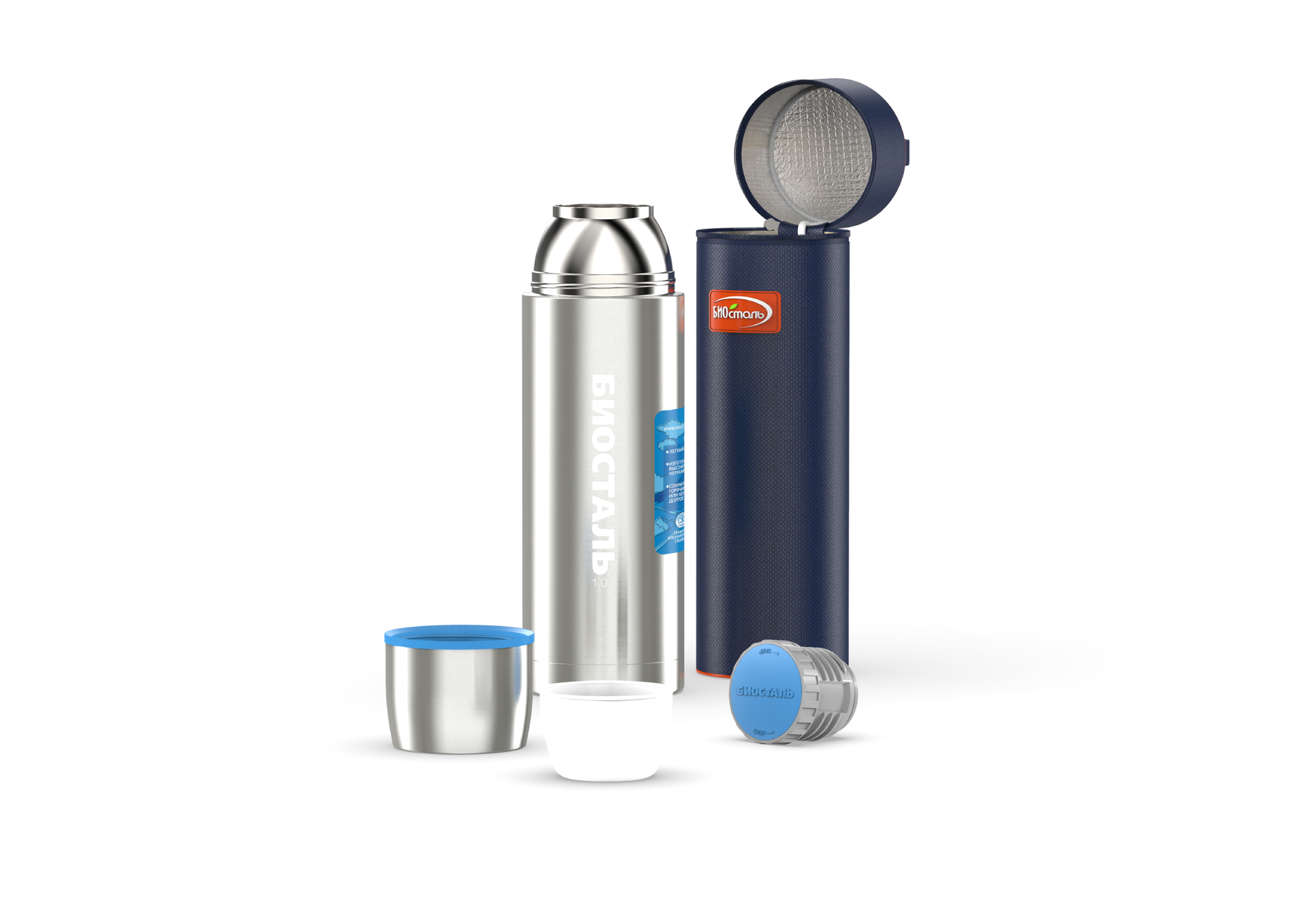 Термос "Biostal-Авто" у/г, NBP-1000-1, емкость 1,0 л