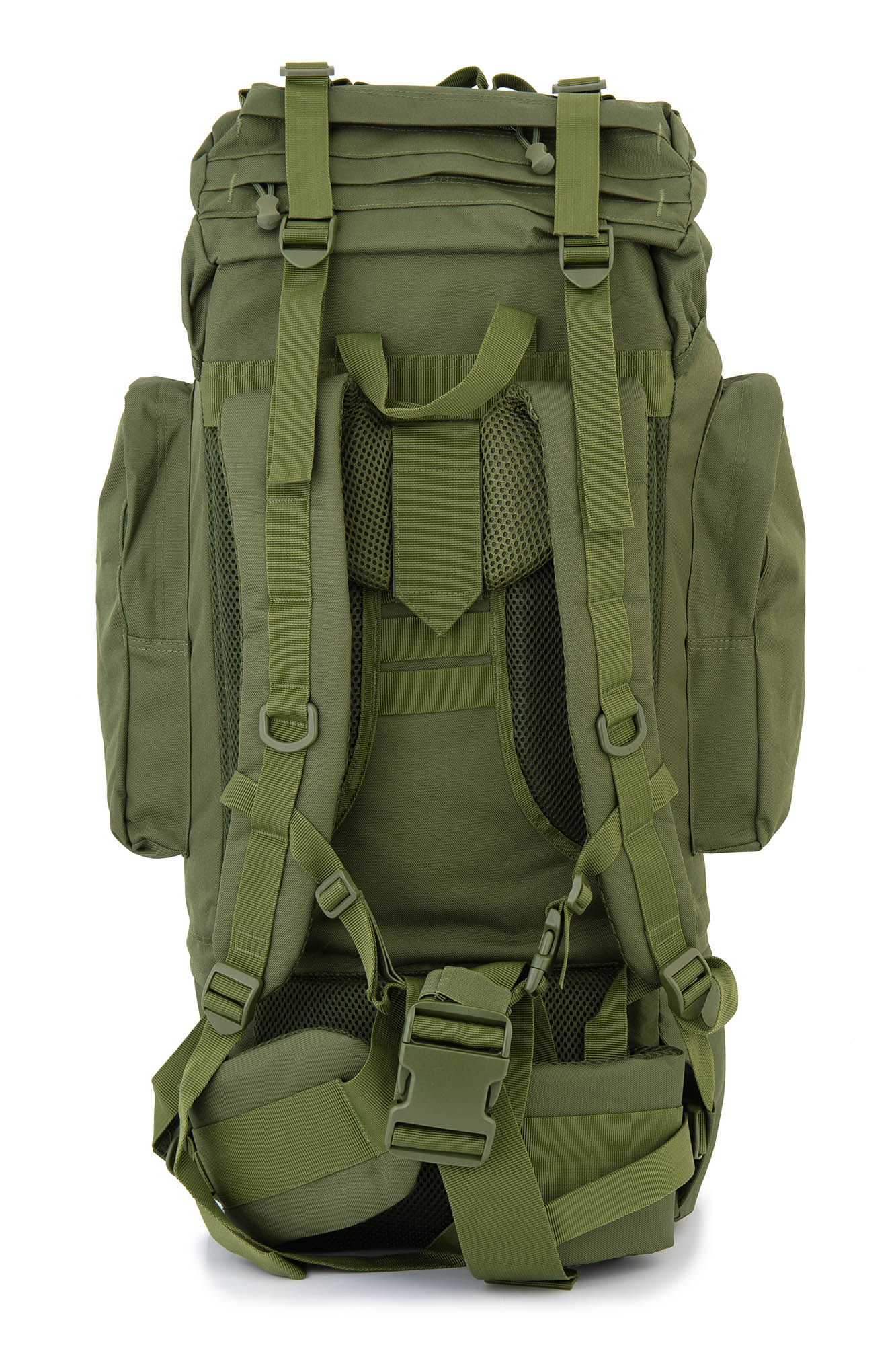 Рюкзак туристический на раме, модель 2366, 80 литров, цвет зелёный Рюкзак туристический на раме, модель 2366, 80 литров, цвет зелёный