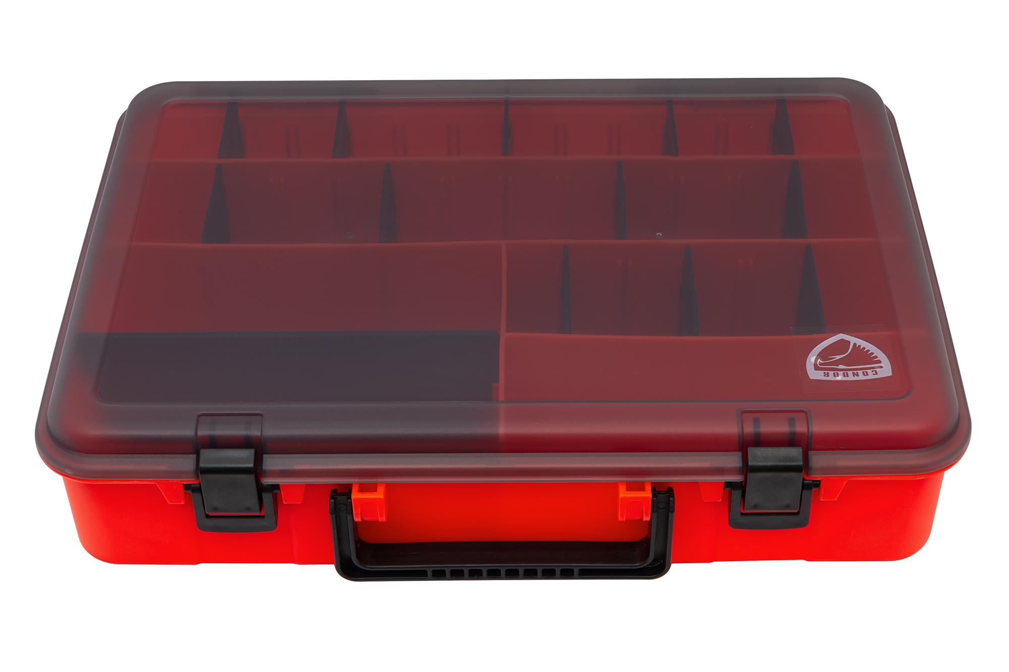 Кейс двусторонний, красный (380х260х80 мм)