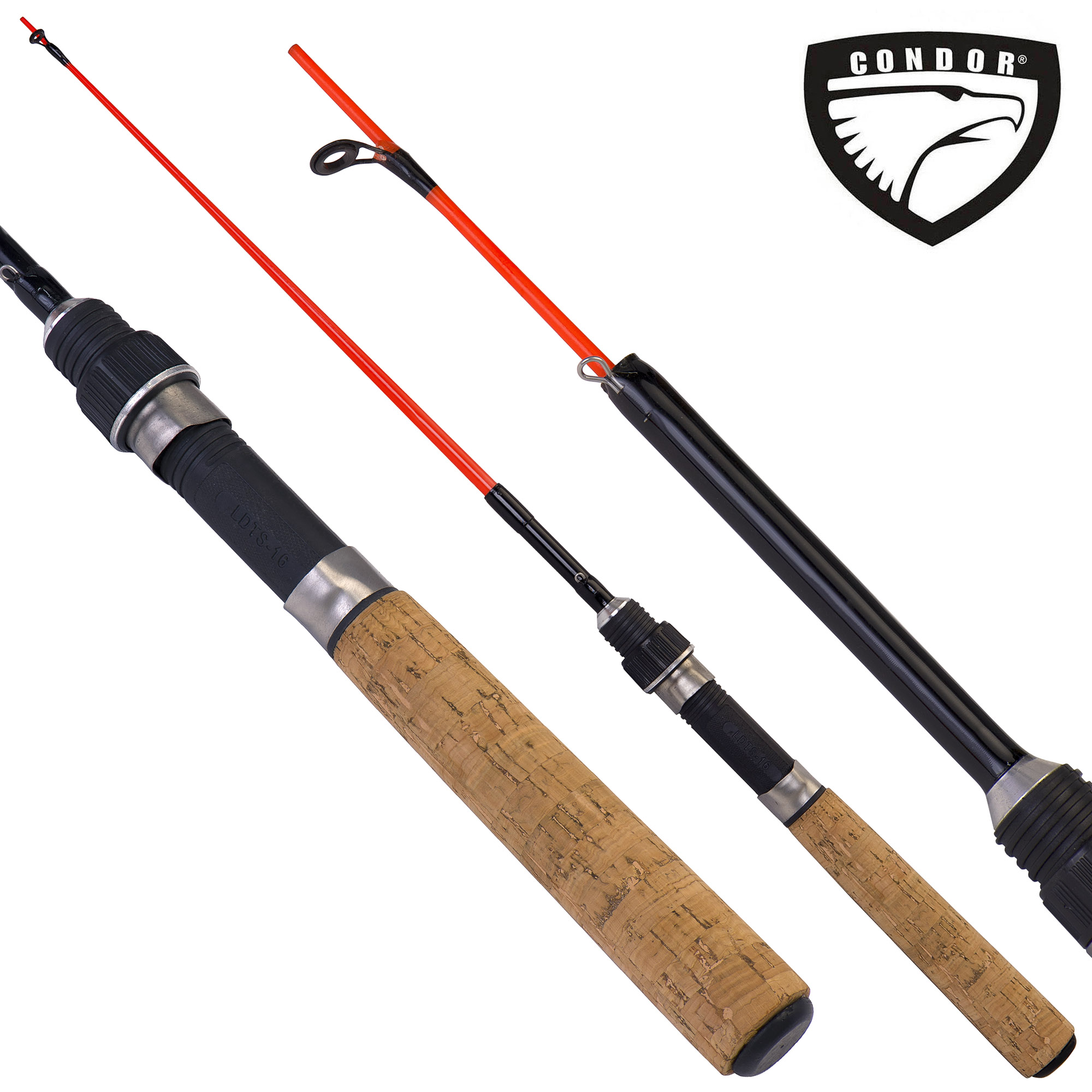 Удочка зимняя "CONDOR" телескопическая, стеклопластиковая  602M