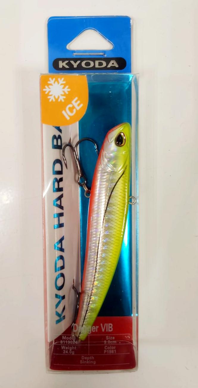 Воблер KYODA DAGGER VIB, размер 90 мм, вес 24 гр, тонущий, цвет P1981