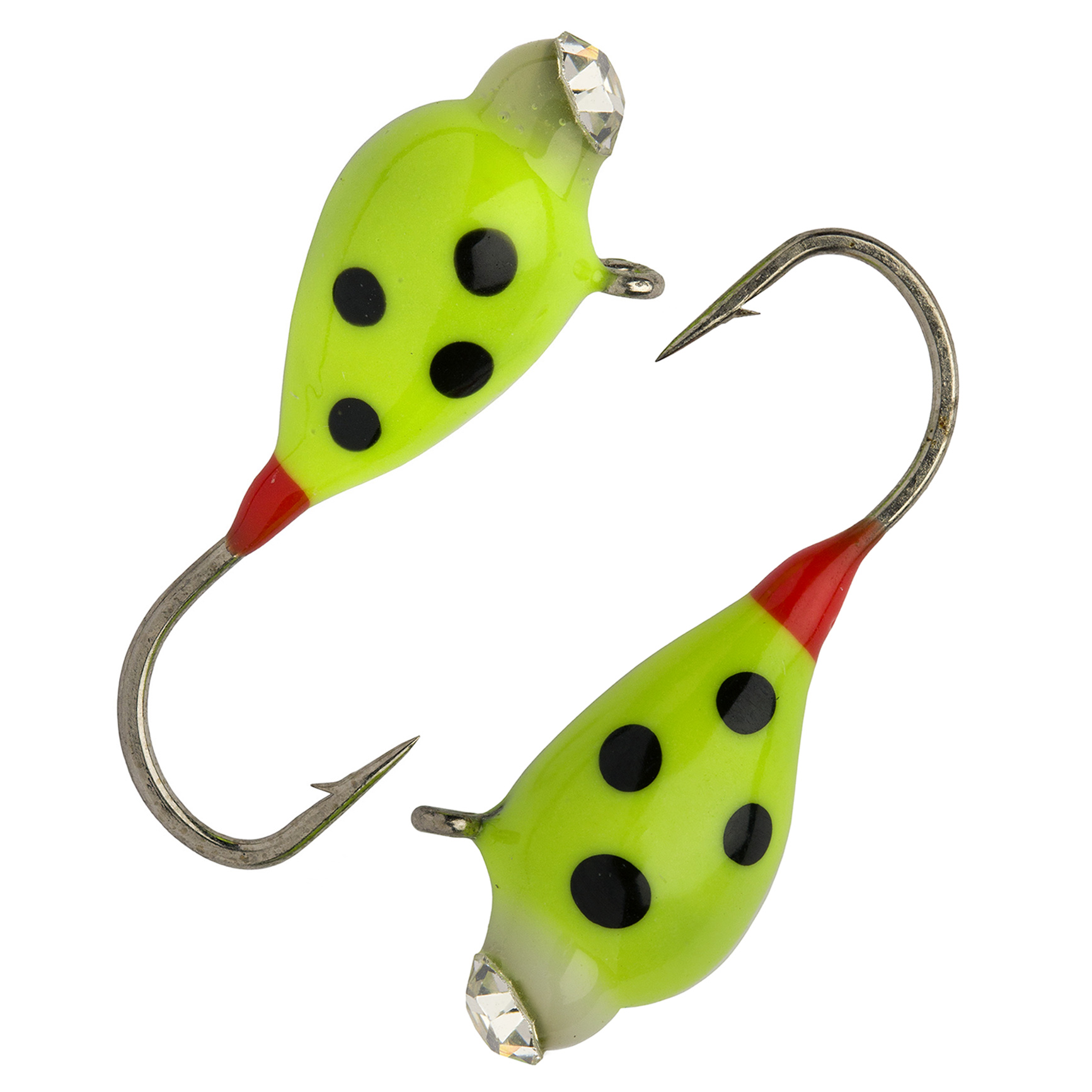 Капля с ушком d 3.0 мм, вес 0,5 гр, обмазка с камнем лимон с точками /10 шт/