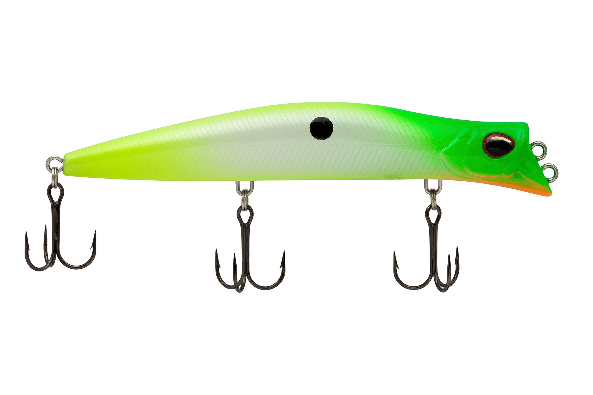 Воблер KYODA POCKY MINNOW-130F, длина 130 мм, вес 17,5  гр, цвет P1037 заглубление 0,1 - 0,2 м.