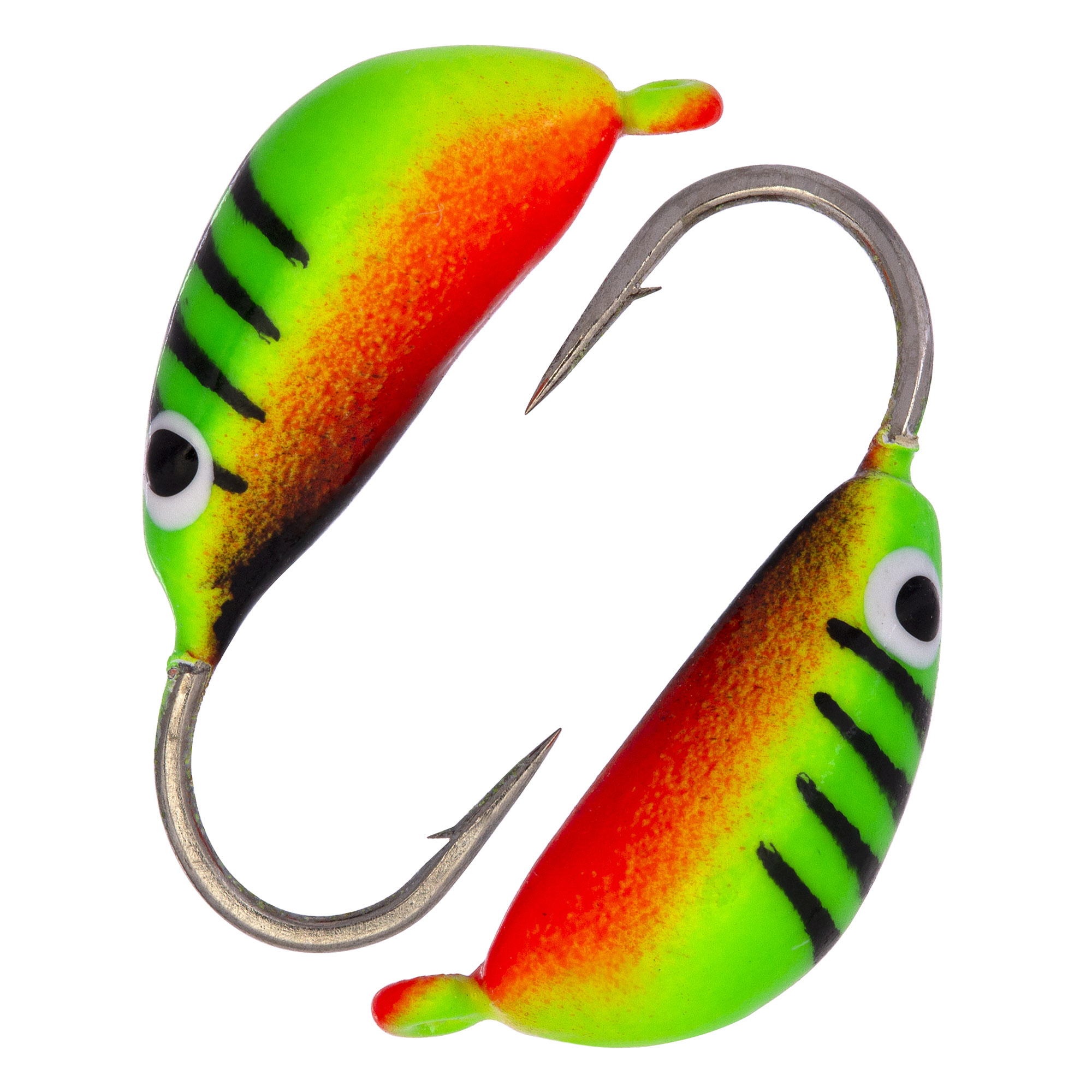 Банан d 2,0 мм, вес 0,3 гр, малек салатовый+красно-черный с полосками /10 шт/