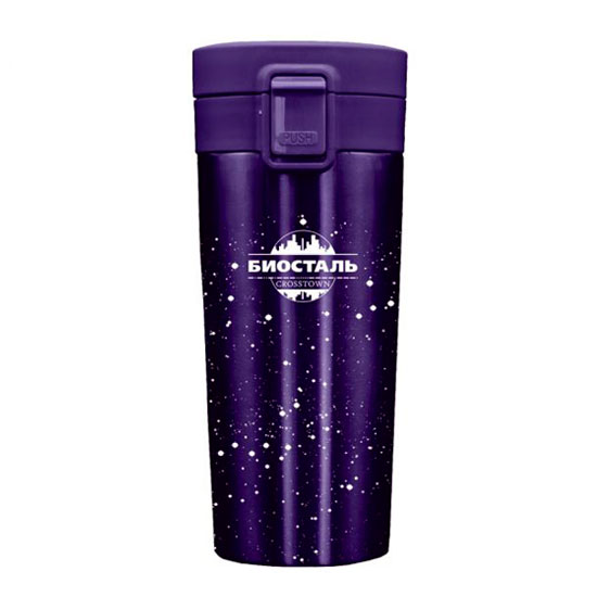 Термокружка NMT-400N  (BIOSTAL-CROSSTOWN), емкость 0,40л, цвет: ночное небо