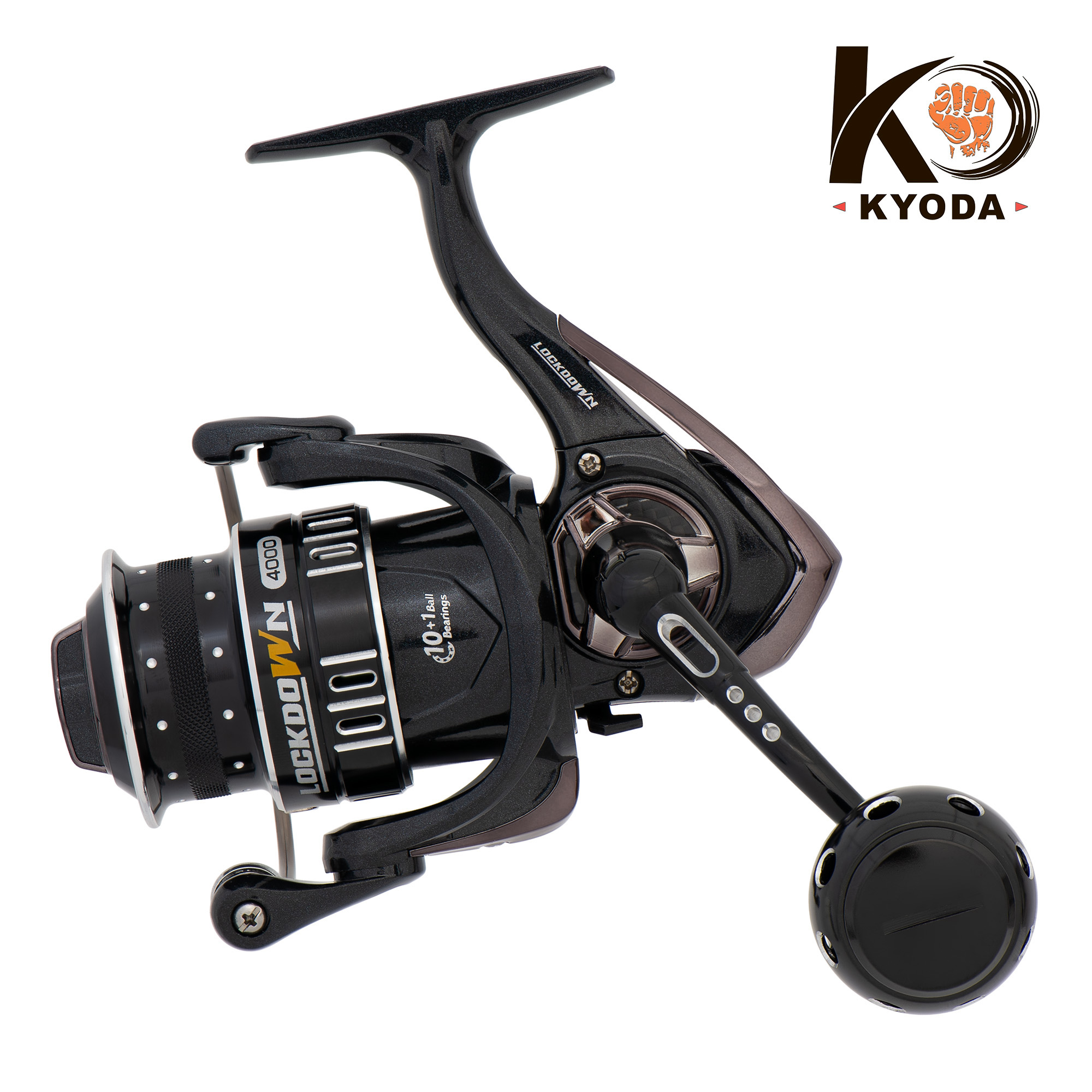 Катушка KYODA "Lockdown" 3000, 10+1 подшипн., передний фрикцион, запасная шпуля