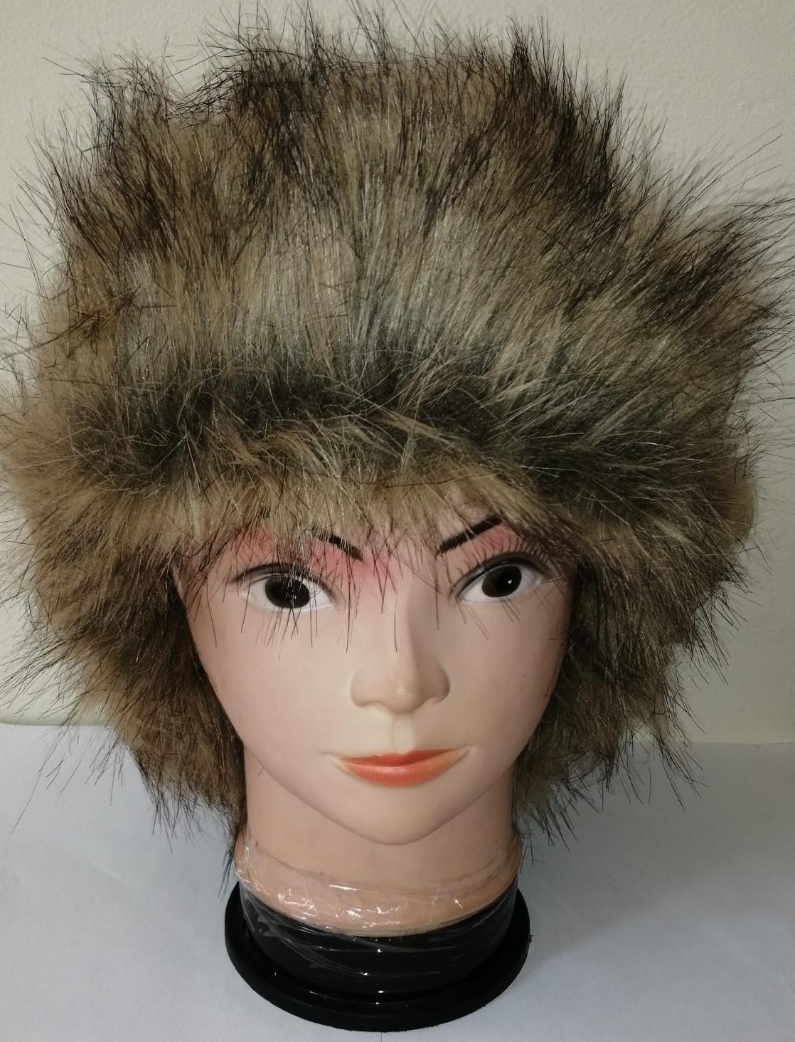 Шапка ушанка с искуственным мехом