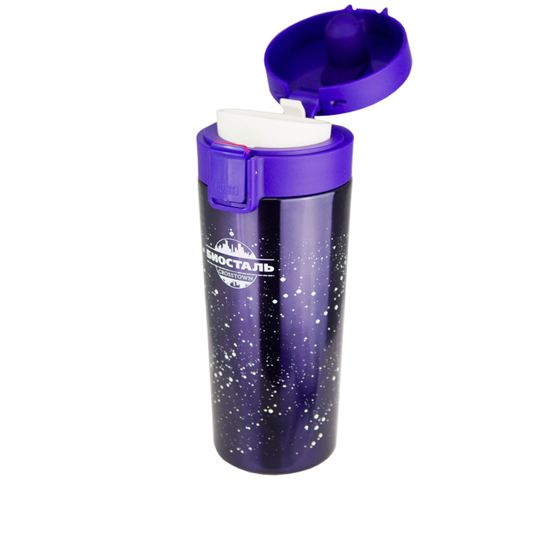 Термокружка NMT-400N (BIOSTAL-CROSSTOWN), емкость 0,40л, цвет: ночное небо Термокружка NMT-400N (BIOSTAL-CROSSTOWN), емкость 0,40л, цвет: ночное небо