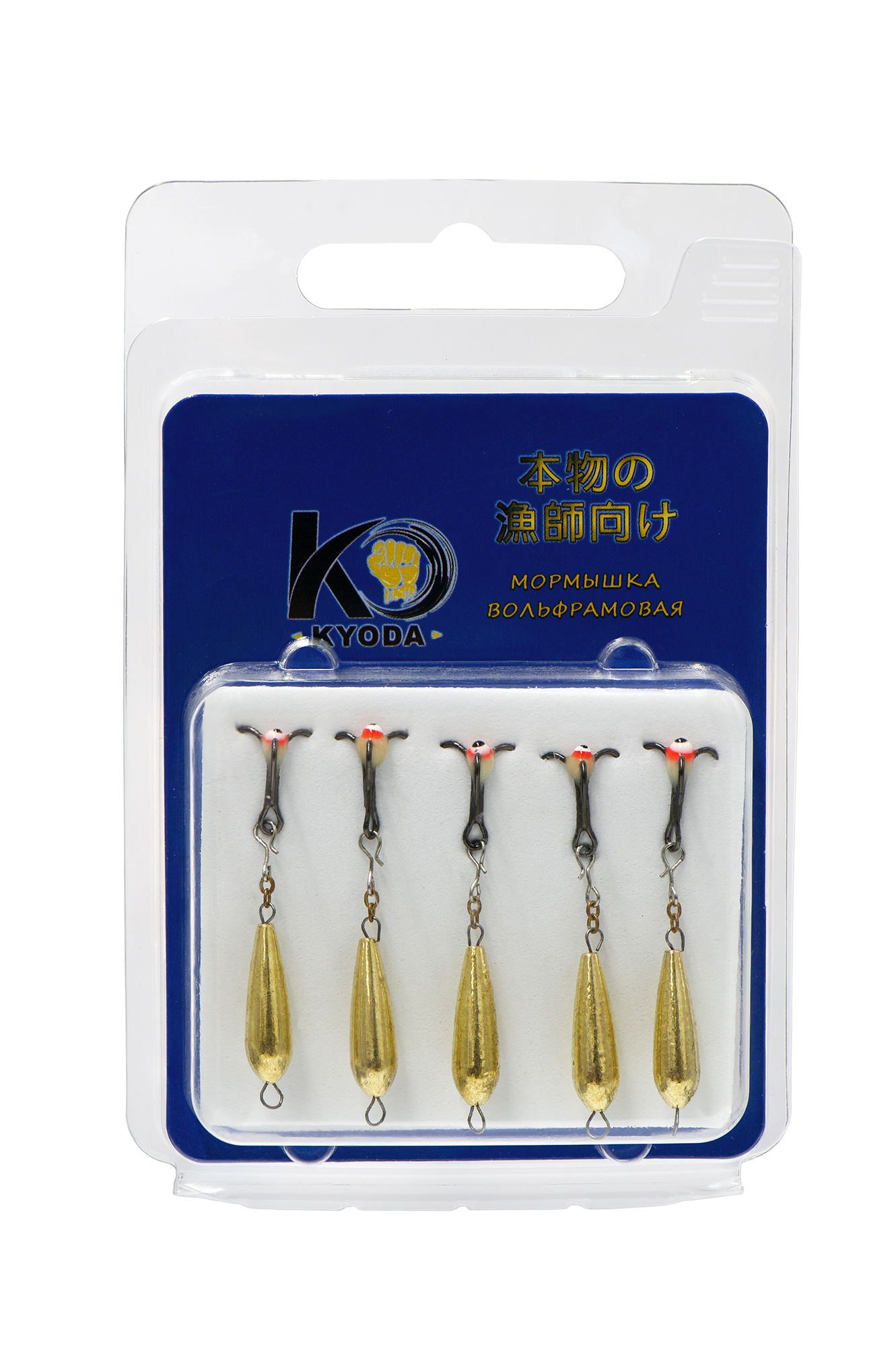 Черт с подвесным тройником, размер L, вес 1,8  гр, золото /5 шт/