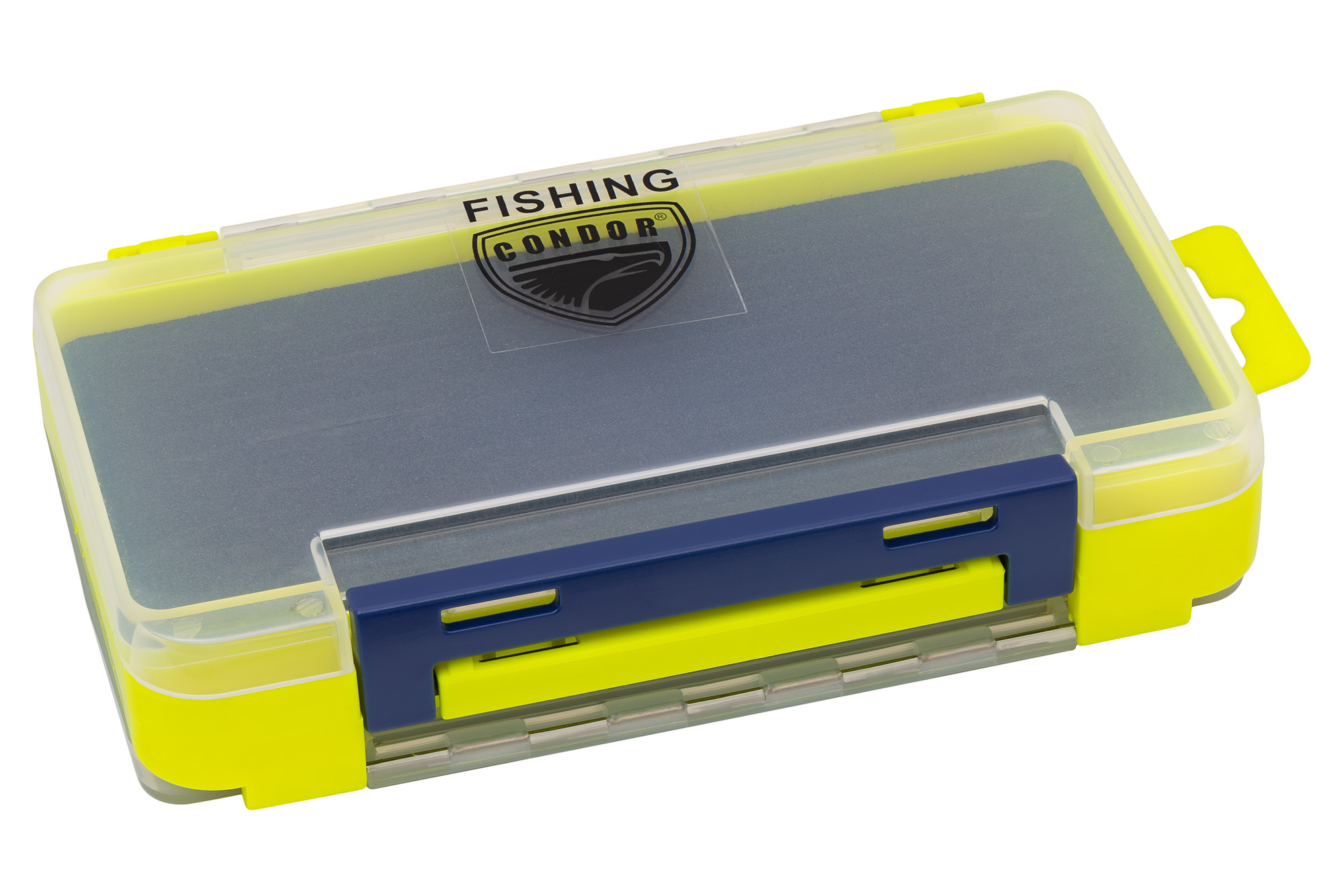 Коробка двусторонняя для мух и мормышек лимон (170х105х40 мм)   ZY-05