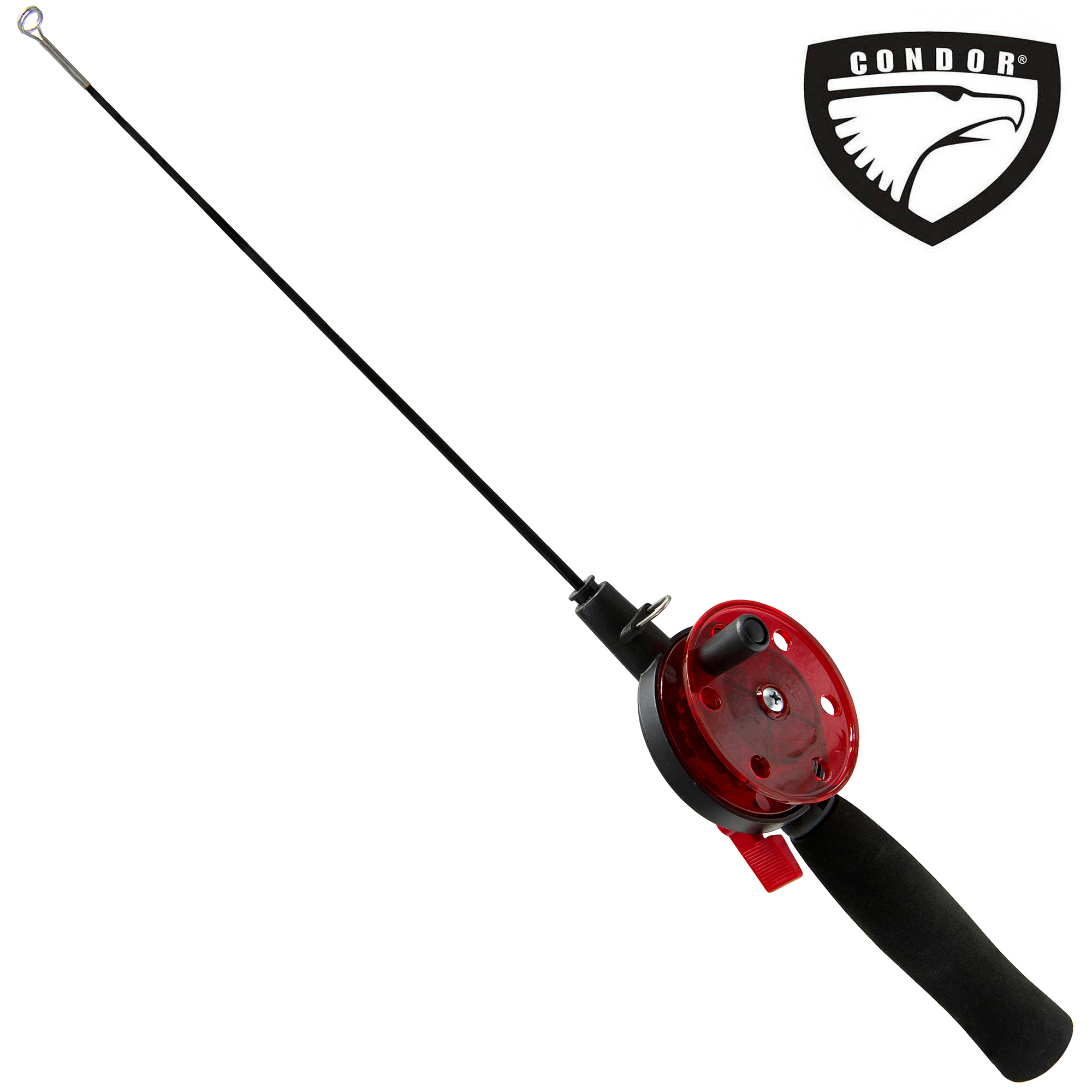 Удочка зимняя "CONDOR"  YL-502, средняя катушка, неопреновая ручка, тюльпан металл.
