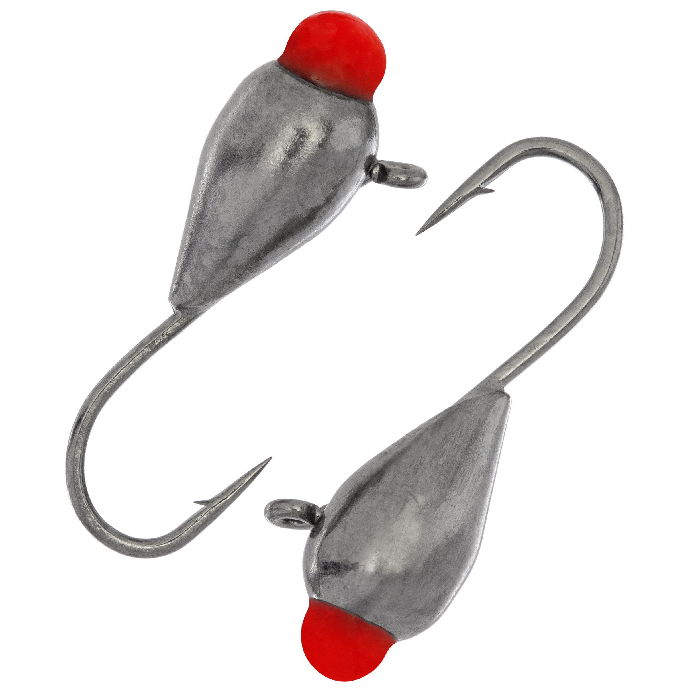 Капля с ушком d 4,0 мм, вес 1,1 гр, никель с красной каплей /10 шт/