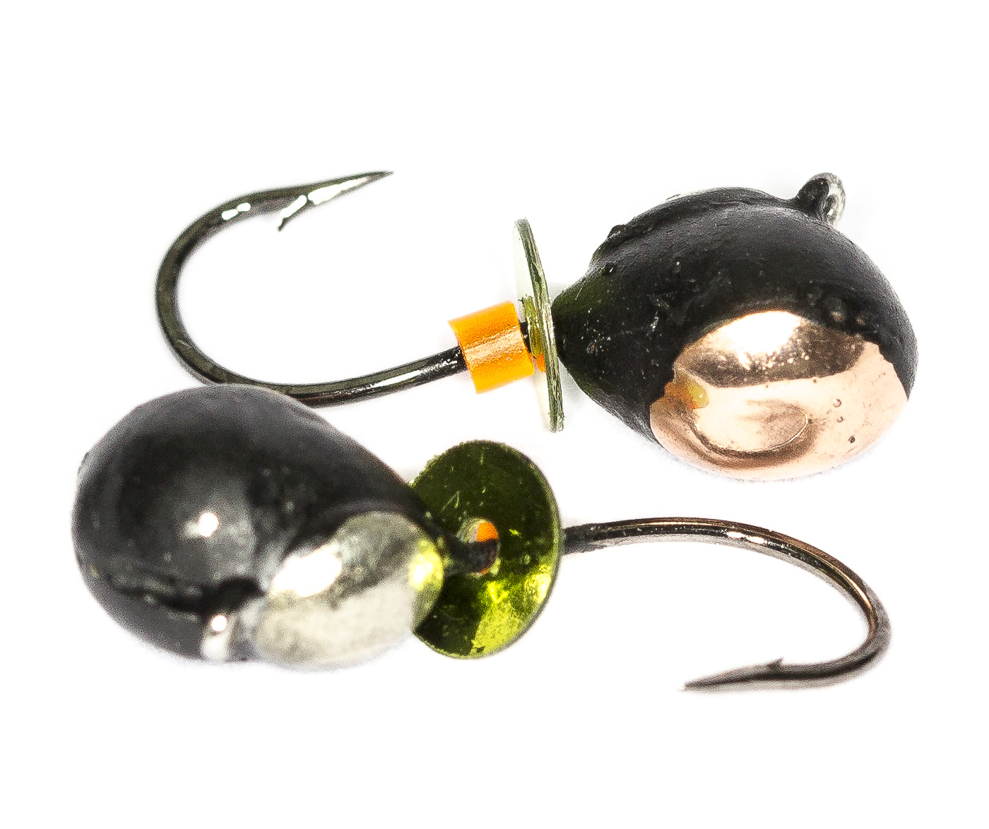 Коза-уралка, перевертыш, с коронкой, 1,5 мм, медь, серебро (15 шт)