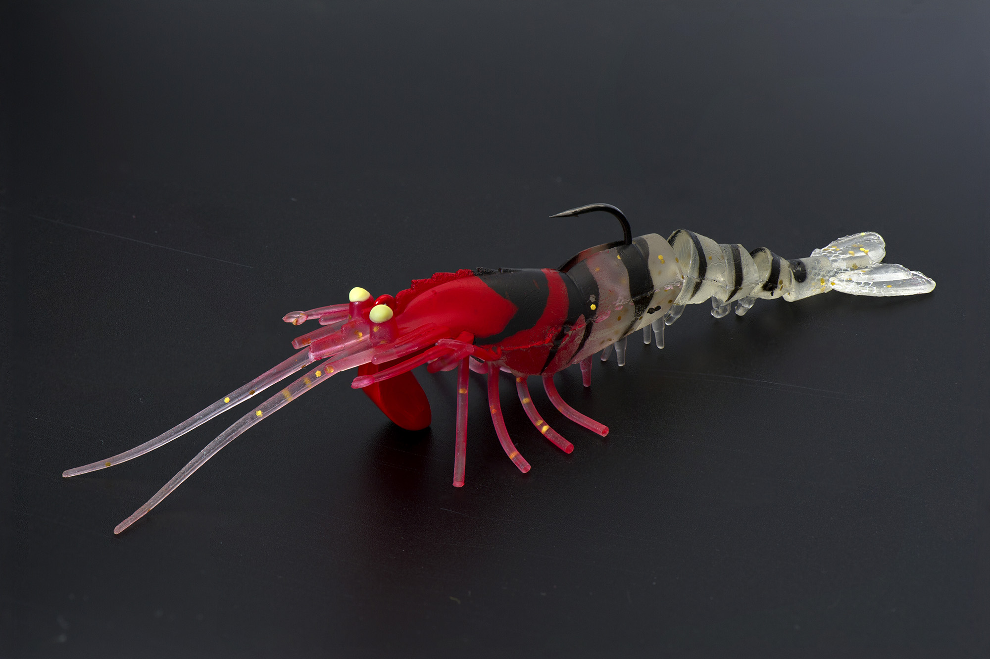 Креветка оснащенная Live Cherabin, размер 70 мм, вес 7,4 гр, цвет 017 (2 шт)