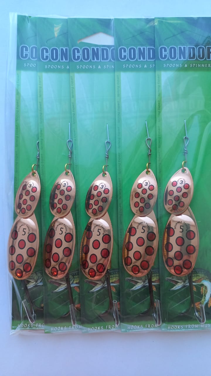 Блесна вращающаяся Condor Gourmet Tandem размер 5, вес 12,0 гр, цвет 514 (5шт)