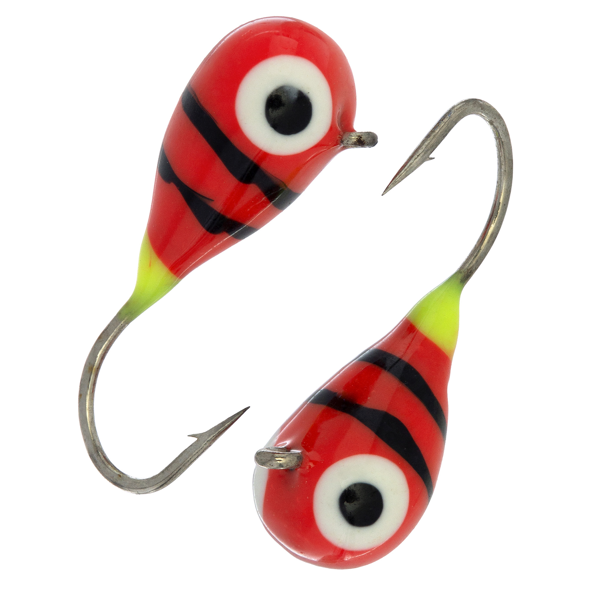 Капля с ушком d 3,0 мм, вес 0,5 гр, обмазка малек, красная-винт /10 шт/