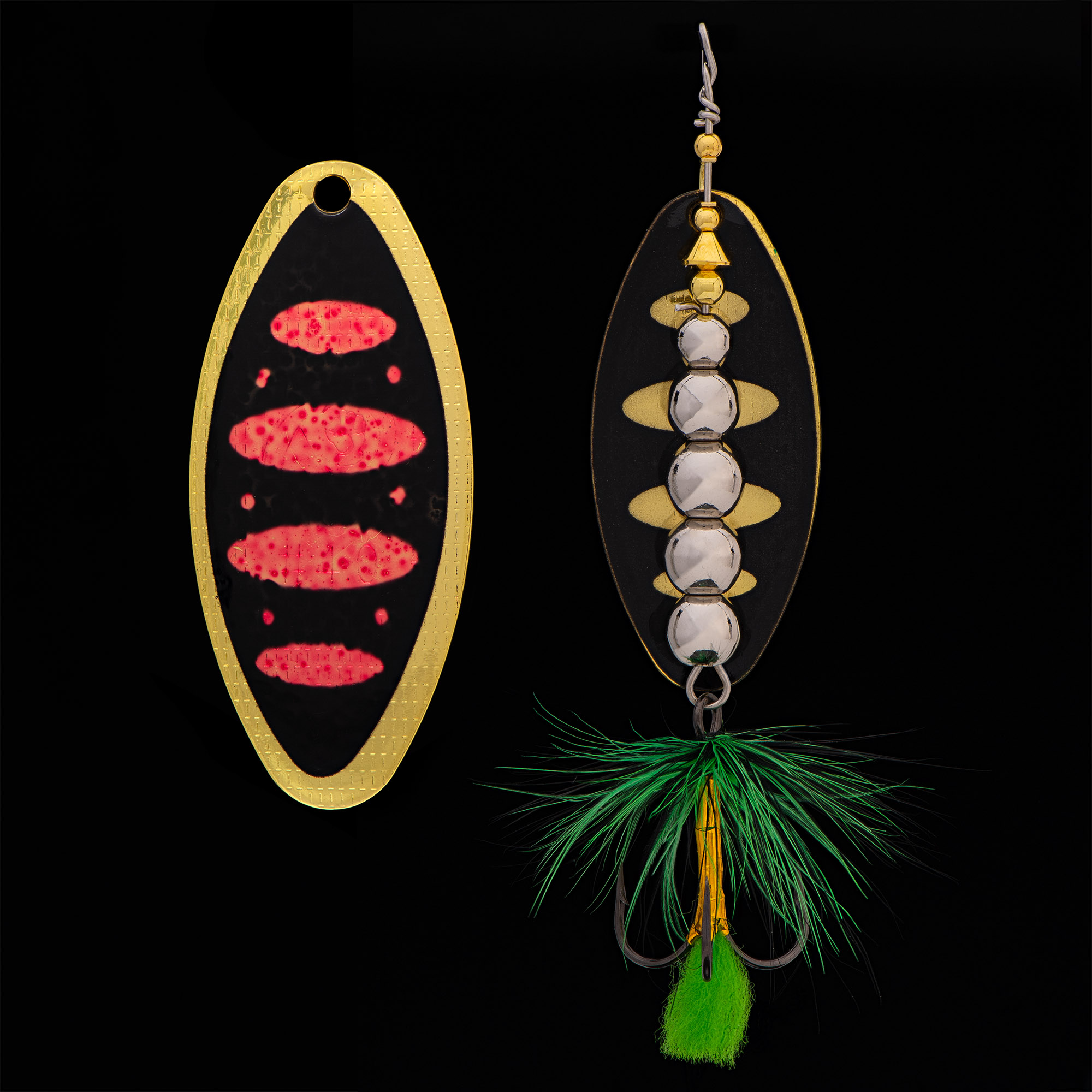 Блесна KYODA  в индивидуальной упаковке, вращающаяся, размер 3, вес 19,0 гр, цвет 009