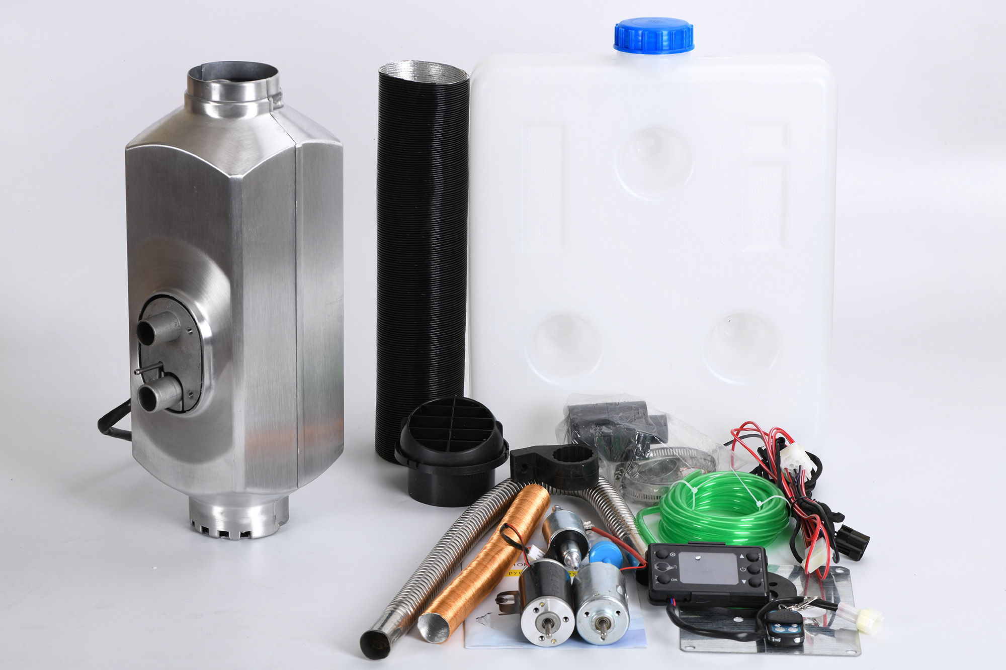 Автономный отопитель дизельный без корпуса (Фен Алюминий) 24 вольт 5кВт.