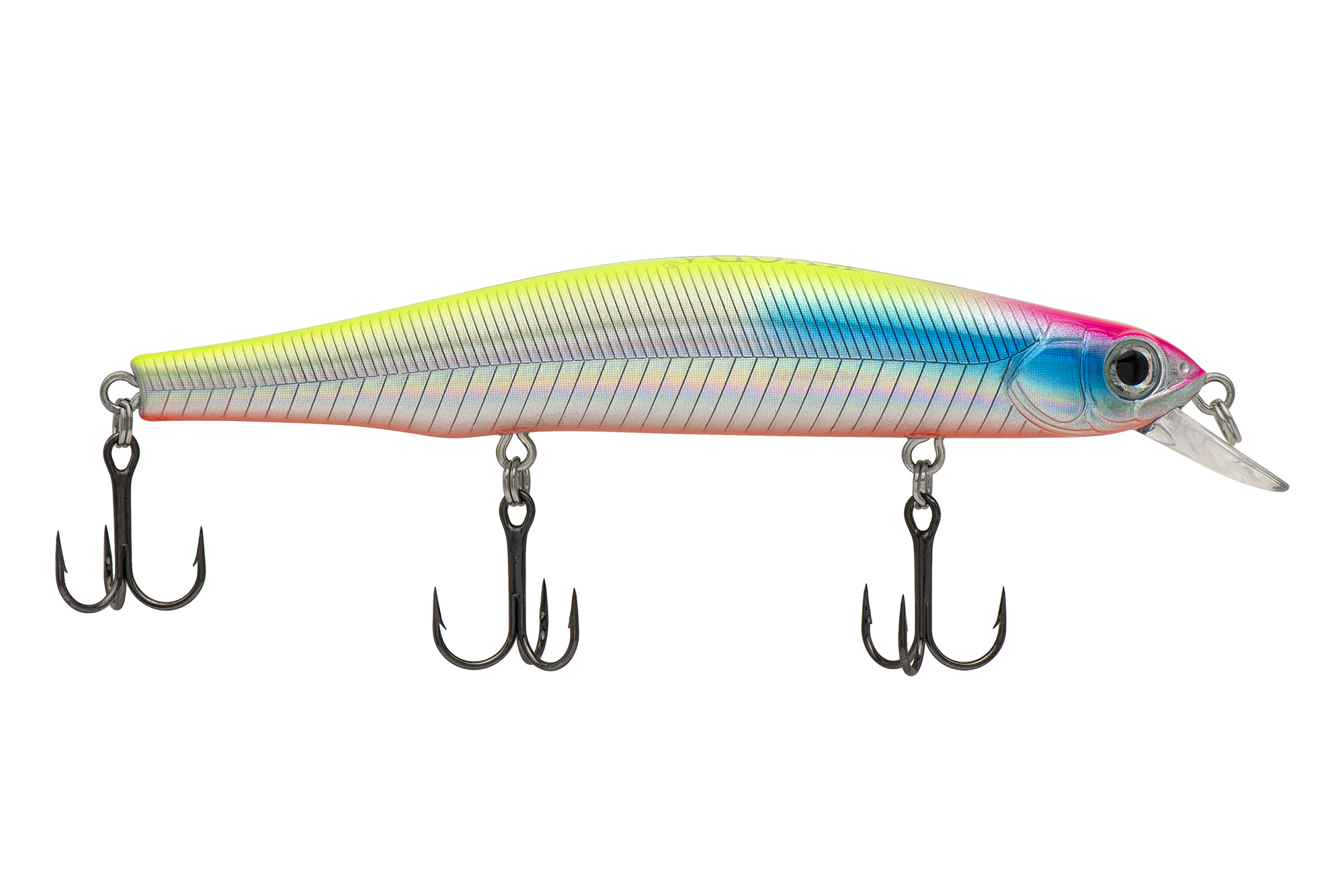 Воблер KYODA IRON MINNOW-110SP, длина 11,0 см, вес 17.0 гр, цвет P1050, заглубление 0,5-1,0м.