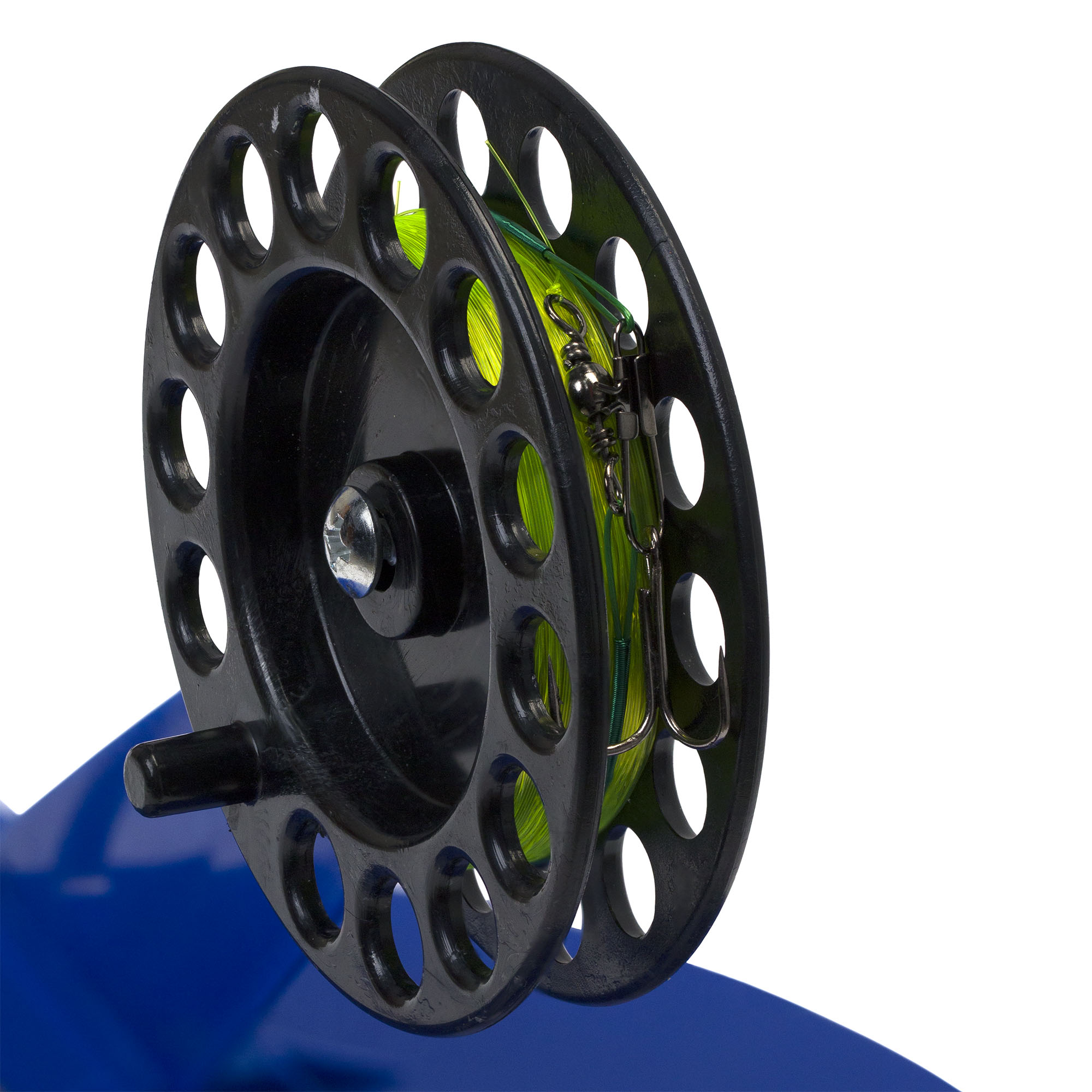 Жерлица с катушкой оснащенная в сумке (цвет в ассортименте) /10 шт/ Жерлица с катушкой оснащенная в сумке (цвет в ассортименте) /10 шт/