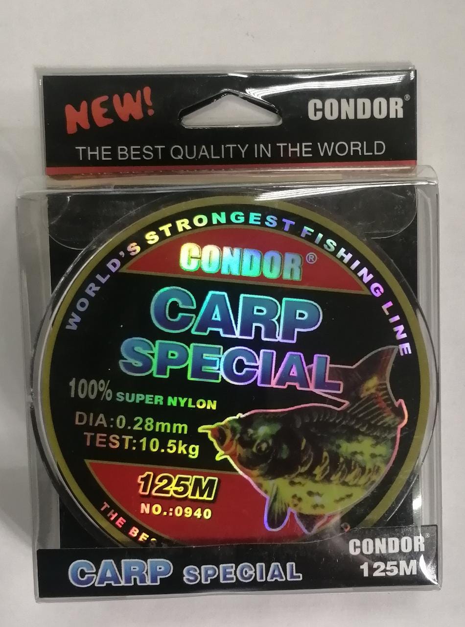 Carp Special  Condor d-0,28 мм, L-125 м , разрывная нагрузка 10,5 кг (10 шт)