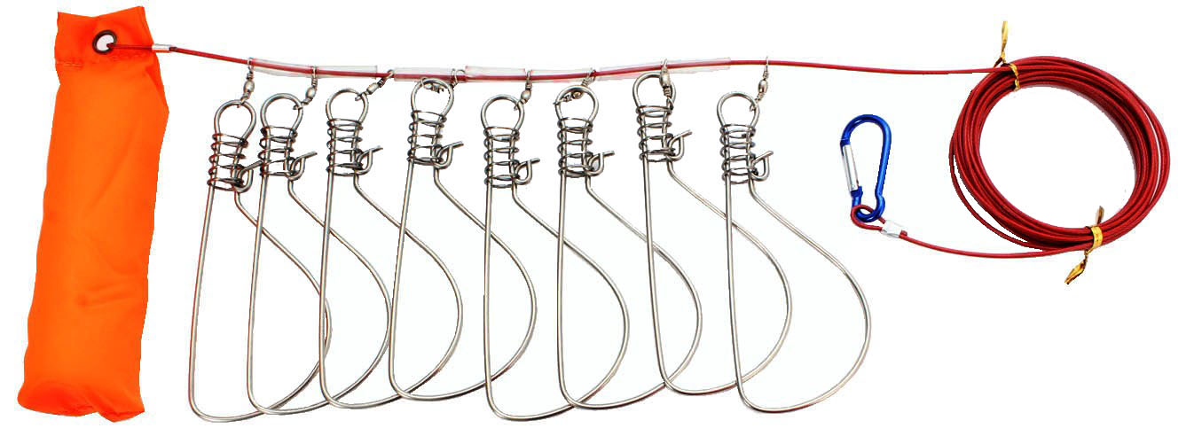 Кукан 1Х8 с поплавком (8 крючков)