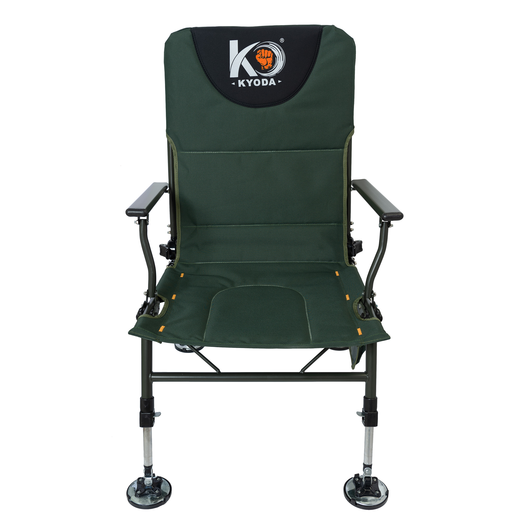 Кресло карповое"Kyoda" 56х46х40/104, полуавтоматическое, пласт.фурнитура