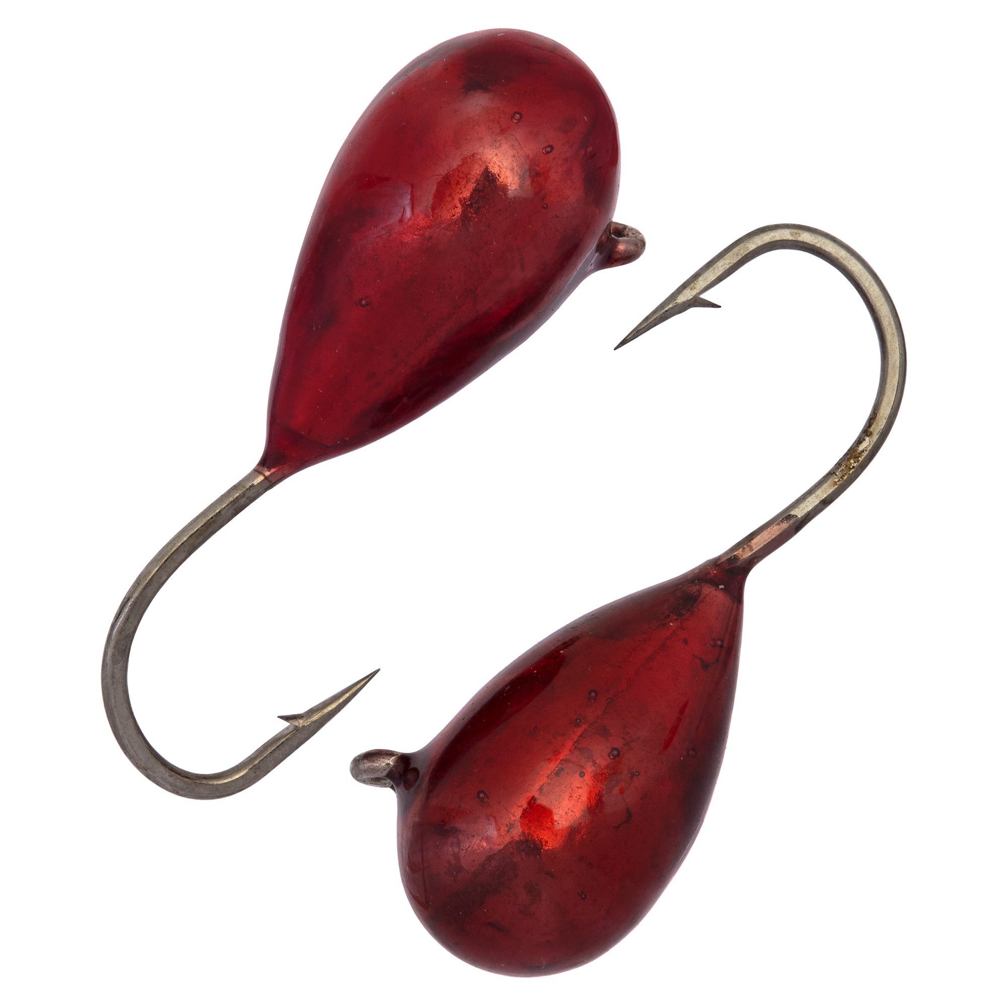 Капля с ушком d 5,5 мм, вес 2,5 гр, обмазка вишня /10 шт/