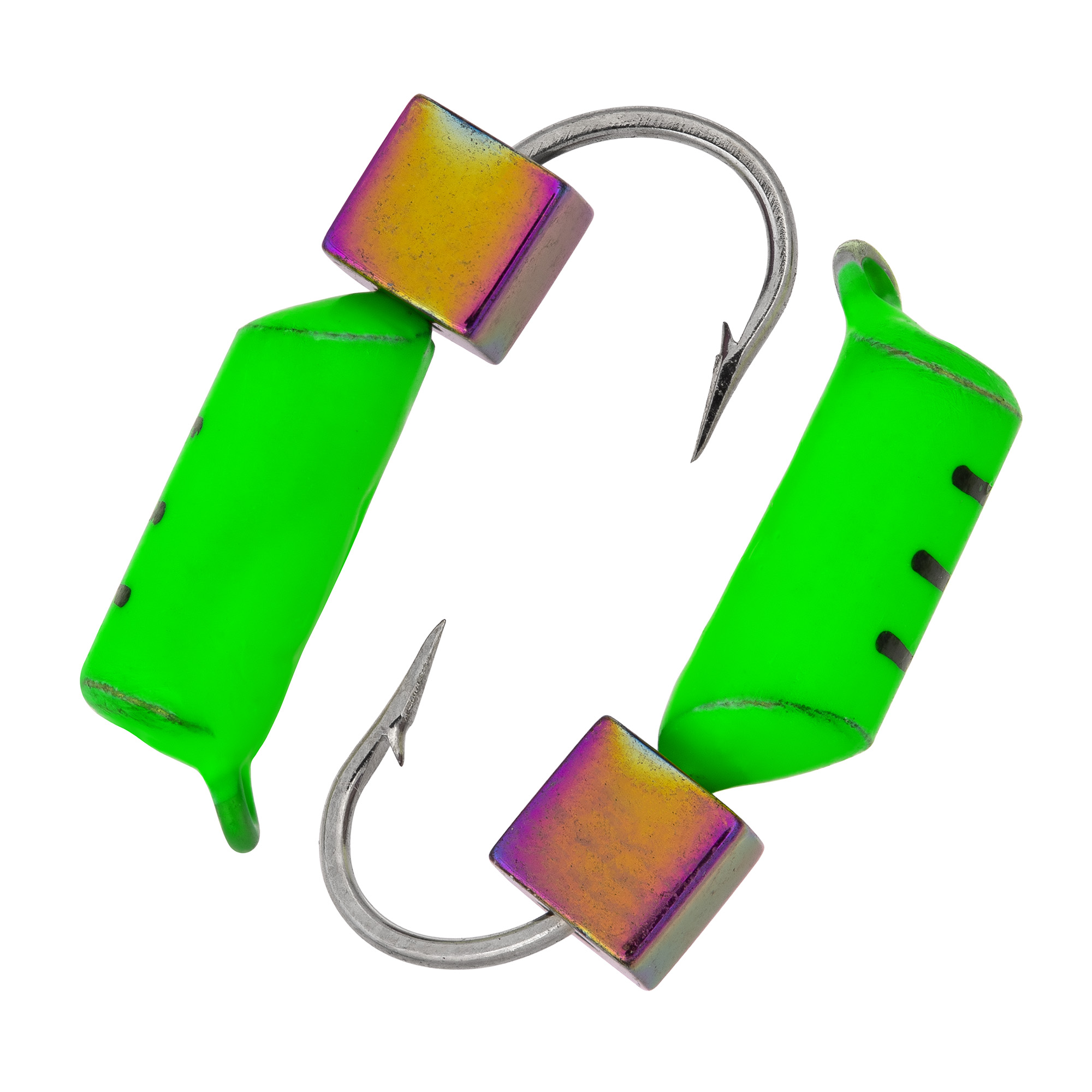 Столбик с кубиком "Хамелеон" зеленый, 2,0 мм (15 шт)