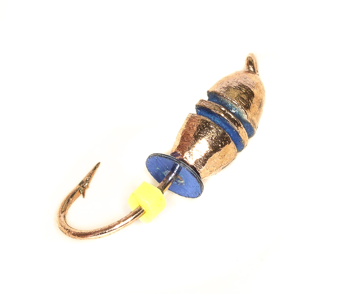 Нимфа с рисками гальваника 4,0 мм, медь (15 шт)