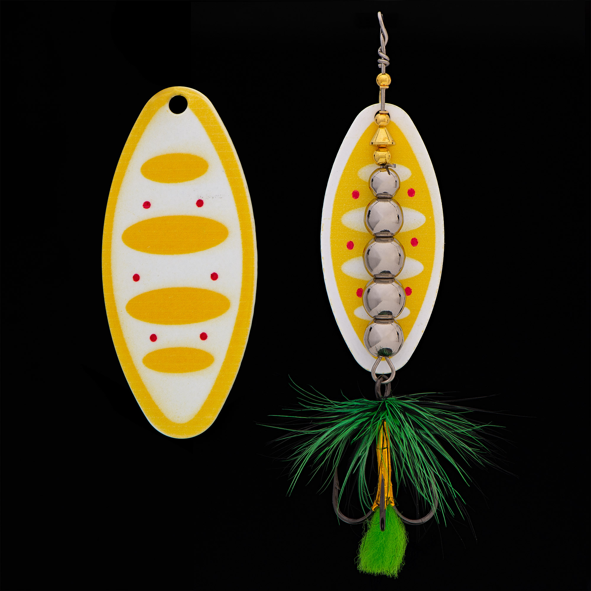 Блесна KYODA  в индивидуальной упаковке, вращающаяся, размер 3, вес 19,0 гр, цвет 007