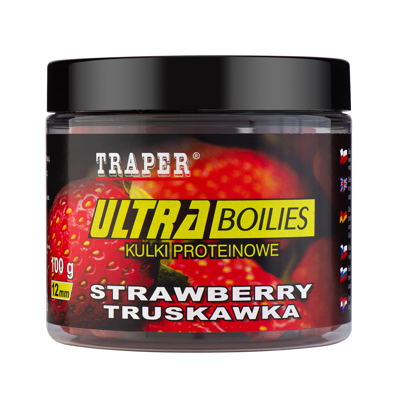 Бойлы TRAPER ULTRA 12 мм, 100 гр, Клубника