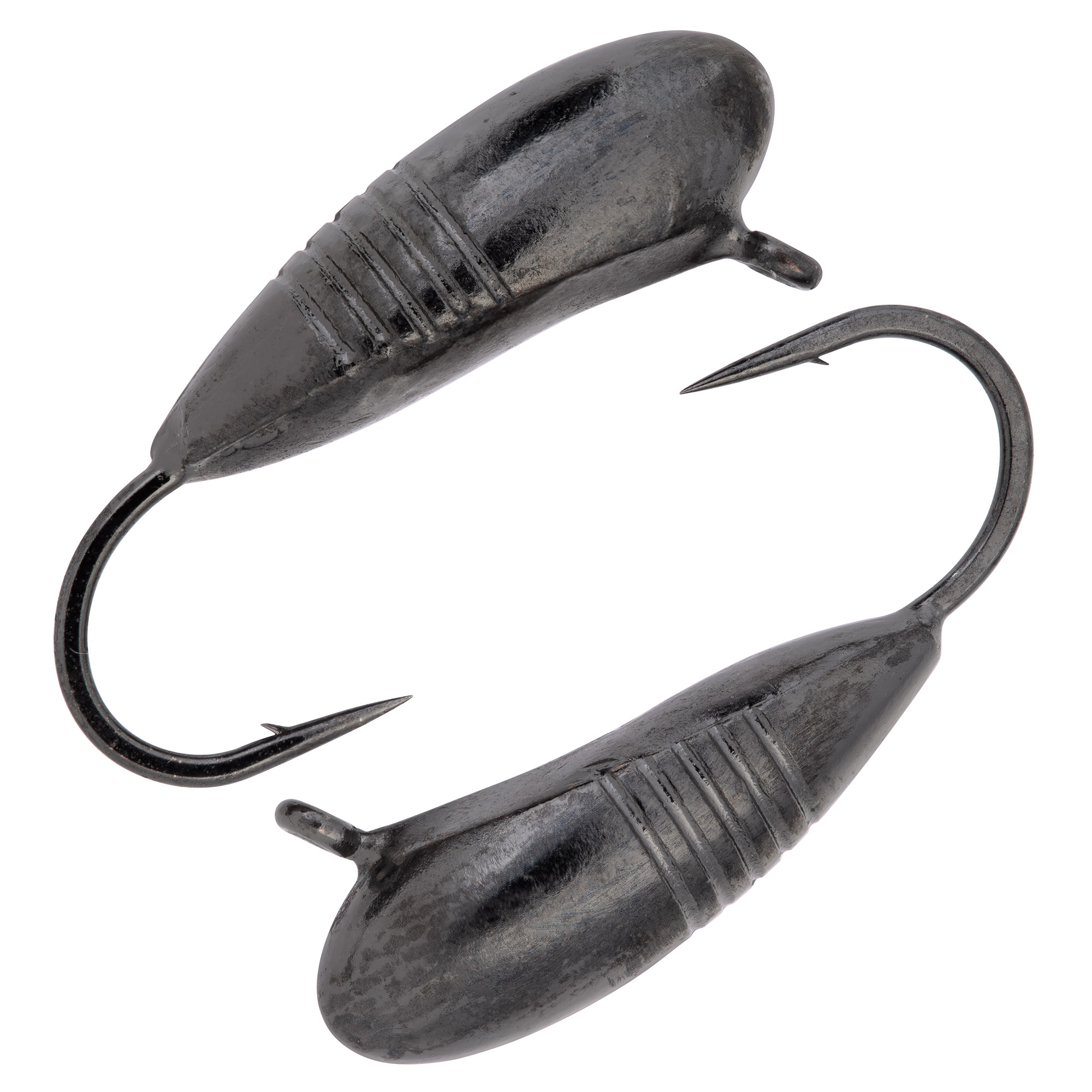 Овсинка с ушком и рисками d 3,5 мм, вес 1,3 гр, черный никель /10 шт/