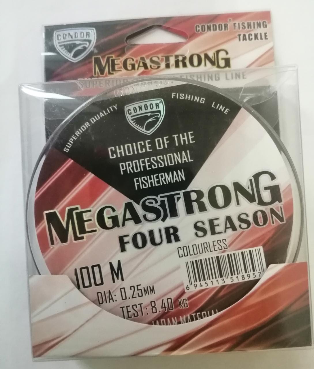 Megastrong Four Season d-0,25 мм, L-100 м,  разрывная нагрузка 8,40 кг (10 шт)