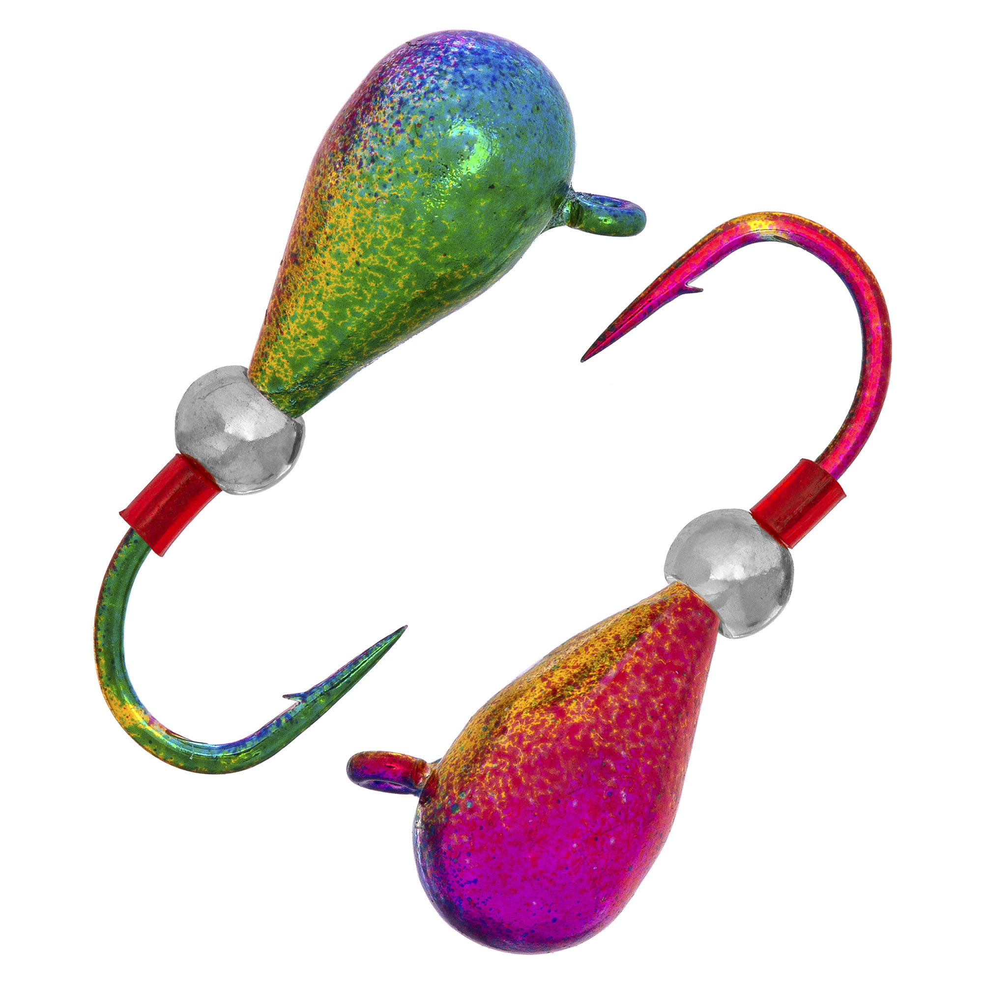 Капля с ушком d 3,0 мм, безмотылка, вес 0,44 гр, радужный Латунный шарик /10 шт/