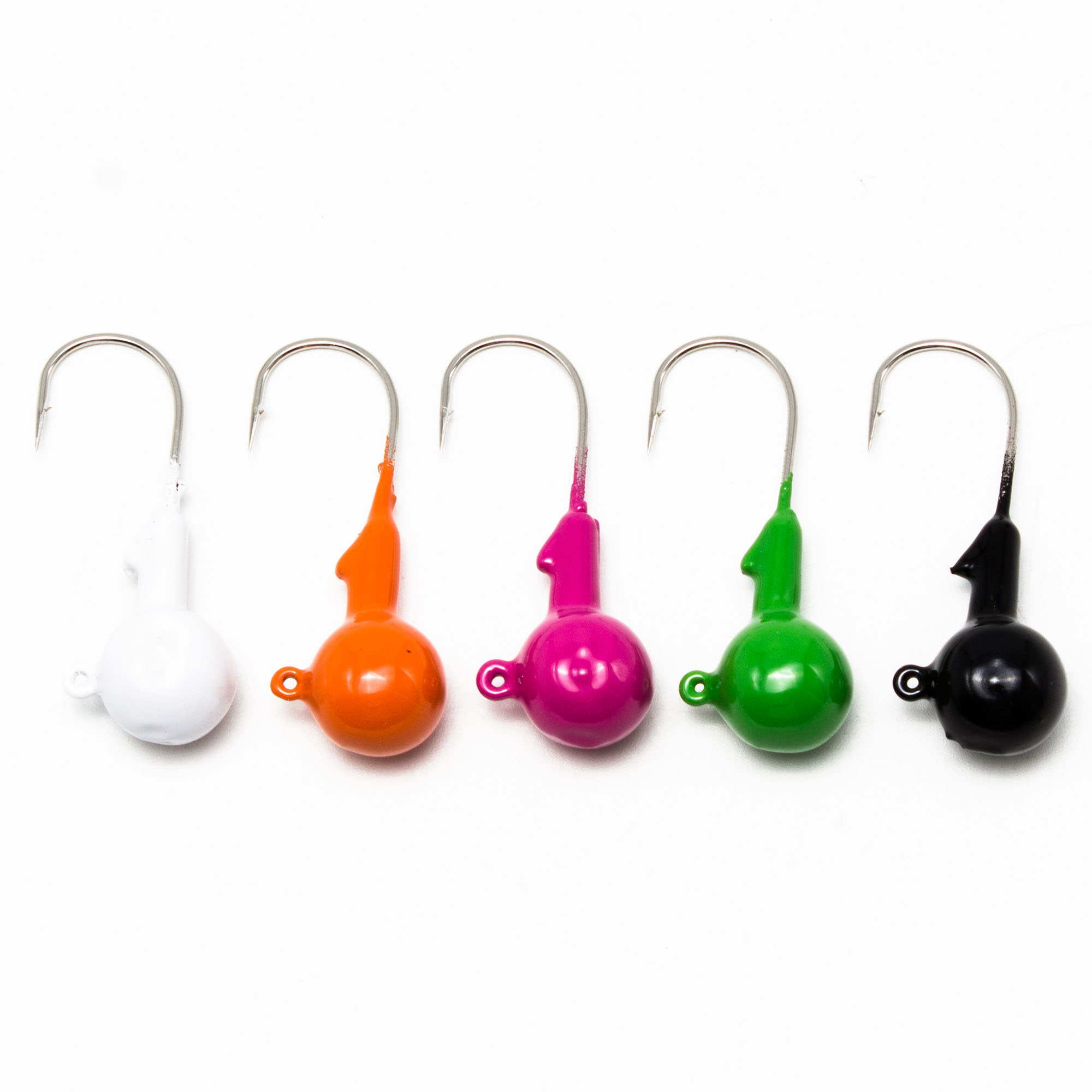 Дж. головка шар, крючок Kumho2412 (Корея), размер 3/0, вес 10,0 гр.5 цветов /10 шт/