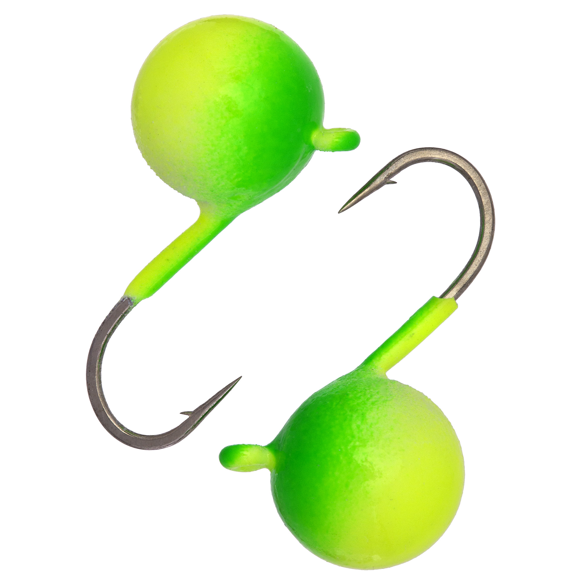 Дробинка с ушком d 5,0 мм, вес 1,5 гр, фосфор-салатовая /10 шт/